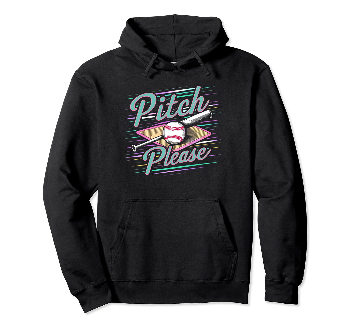 Pitching Baseball Player Pitch Hoodie - Fun Novelty Design for Adults - T-Shirt, Sweatshirt, Hoodie