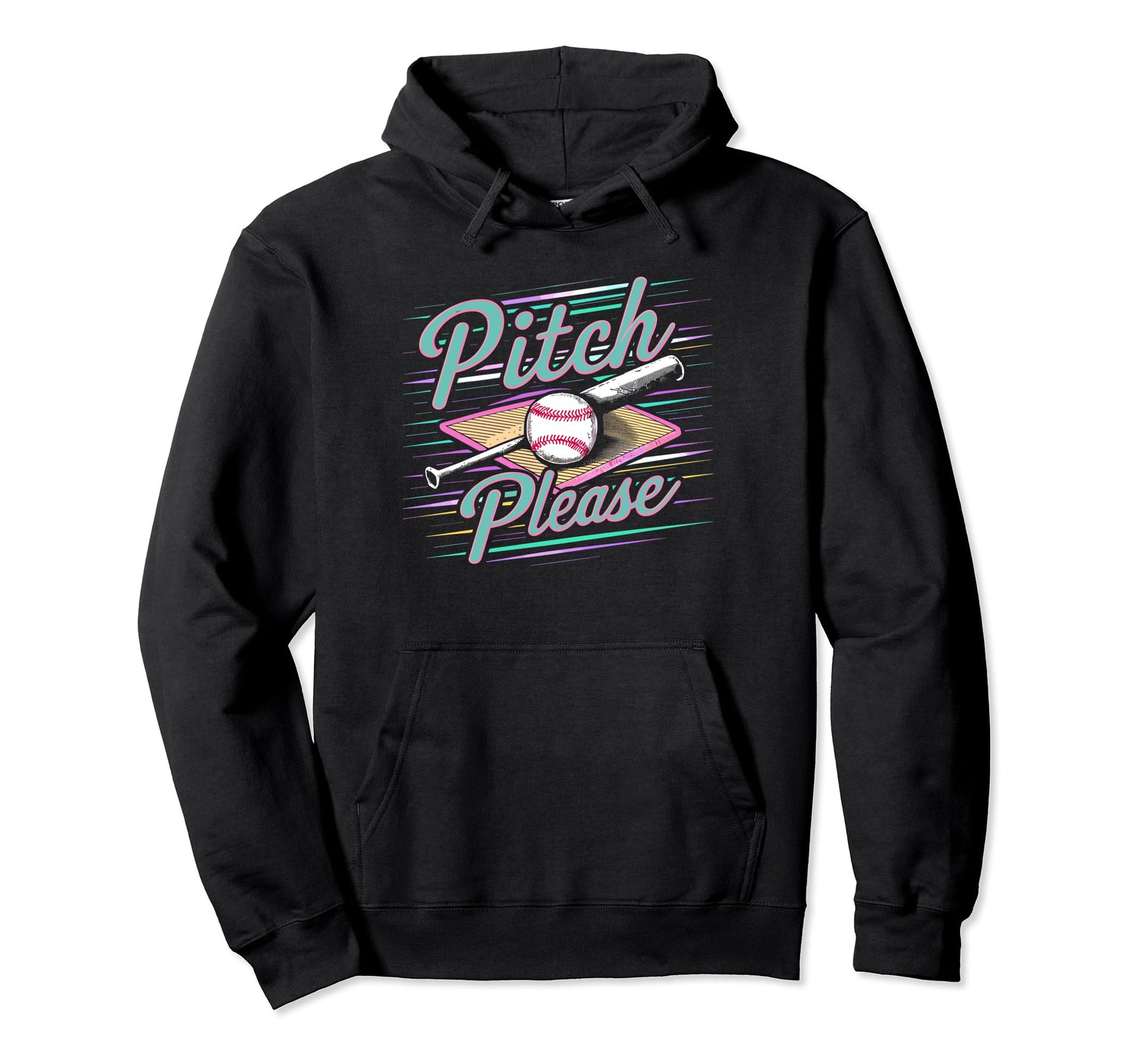Pitching Baseball Player Pitch Hoodie - Fun Novelty Design for Adults - T-Shirt, Sweatshirt, Hoodie