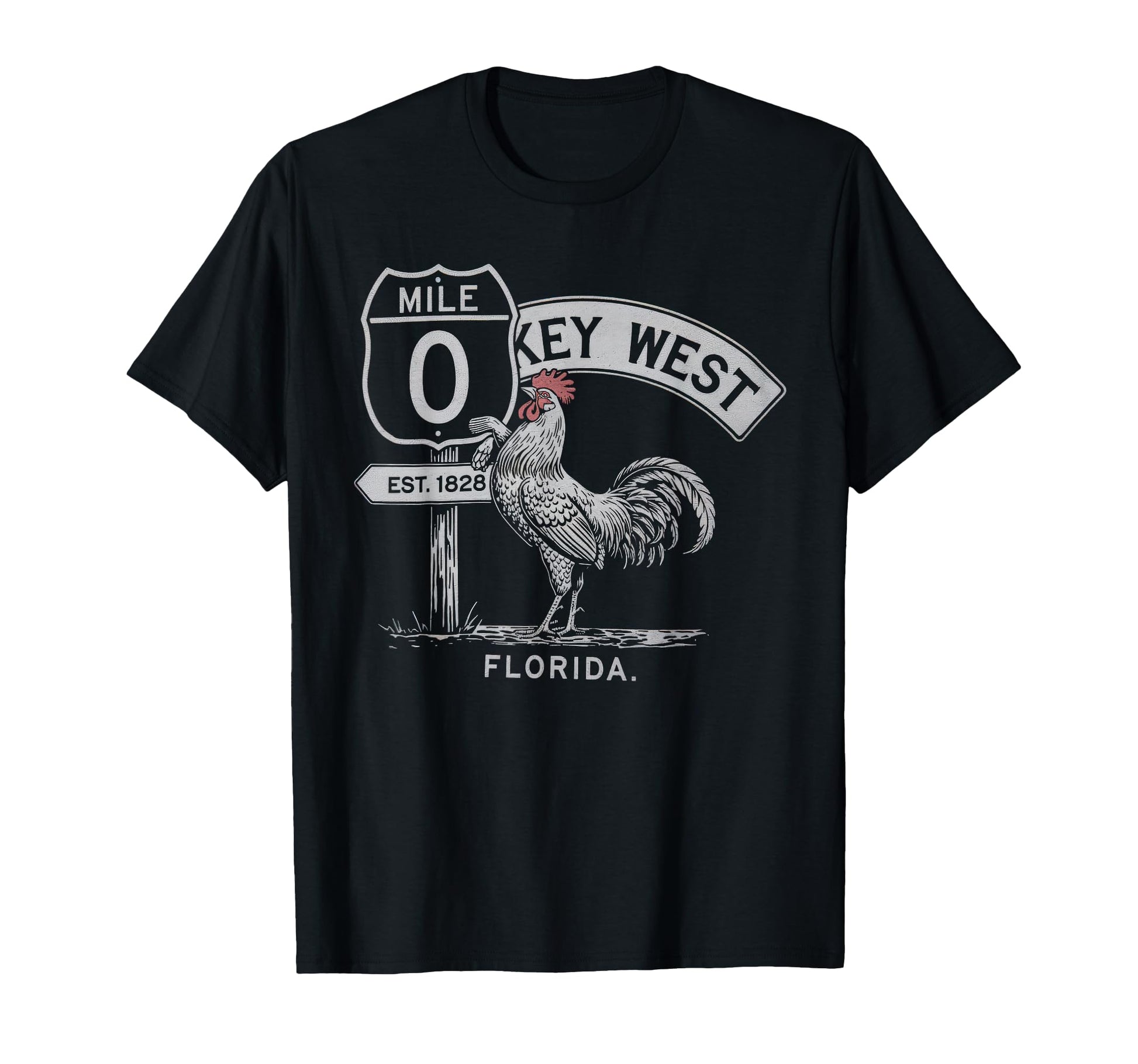 Key West Florida Rooster Vaction T-Shirt - Novelty Apparel Men Women - T-Shirt, Sweatshirt, Hoodie
