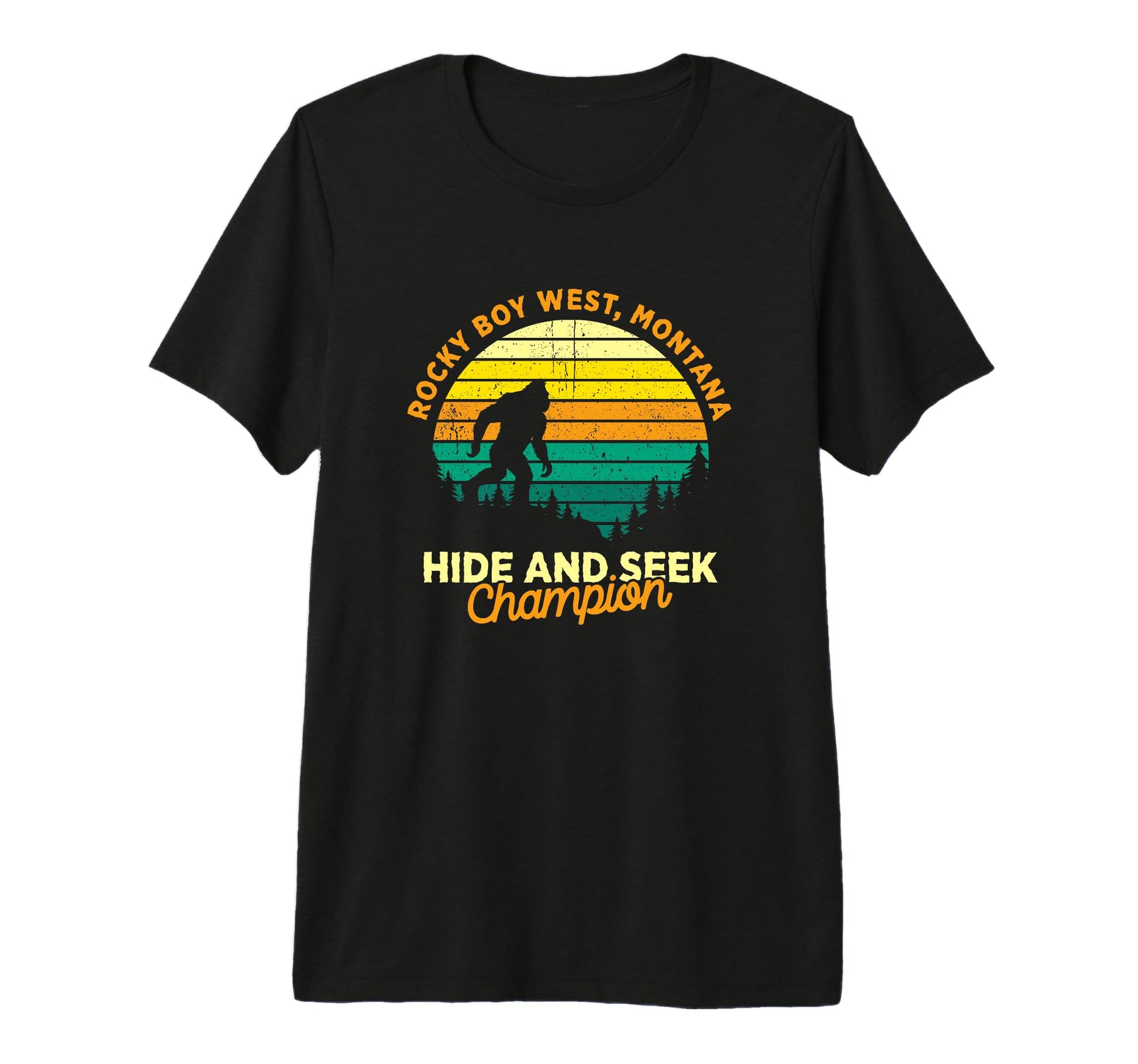 Rocky West Montana Big Foot T-Shirt - Fun Novelty Design Men Women - T-Shirt, Sweatshirt, Hoodie