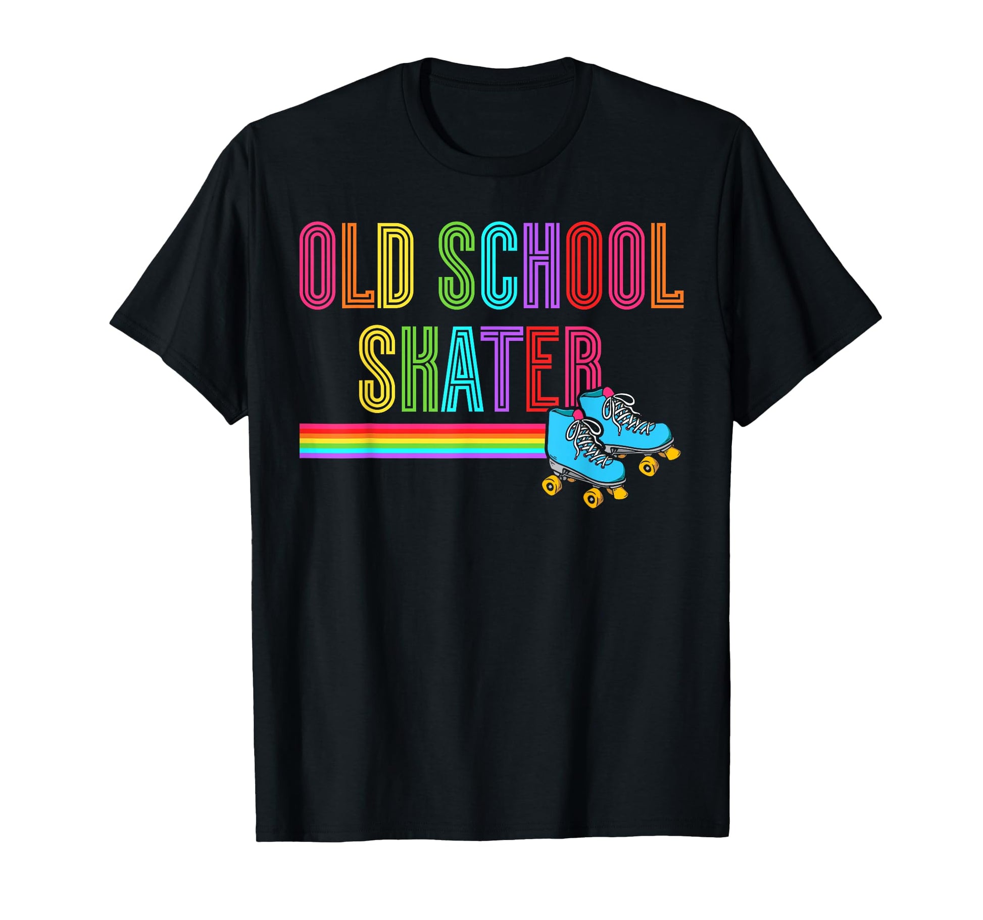 Roller Skating Skate 1970S Old School T-Shirt - Custom Art Print Men Women - T-Shirt, Sweatshirt, Hoodie