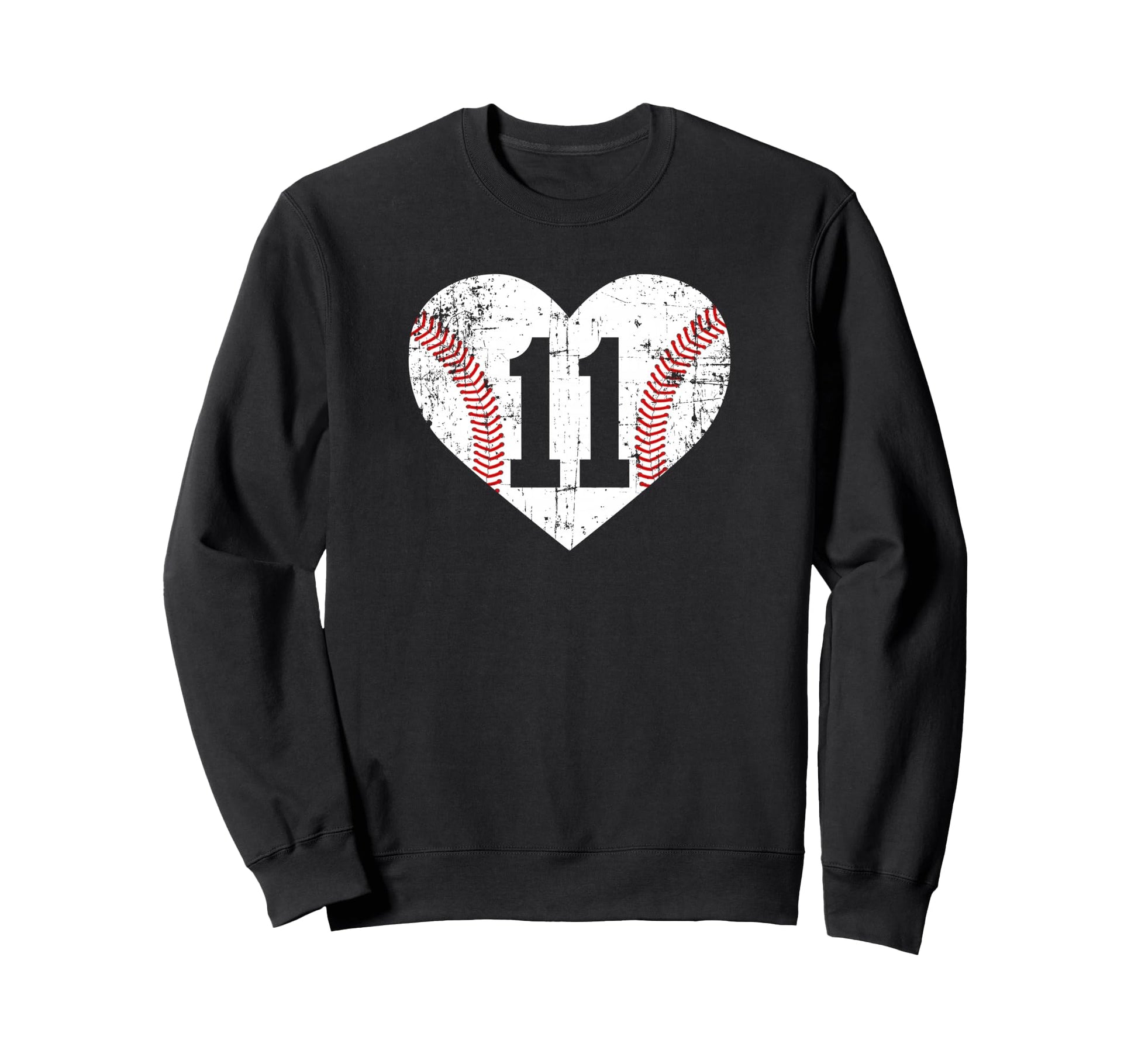 Baseball 11 Jersey Number Sweatshirt - Custom Art Print Unisex - T-Shirt, Sweatshirt, Hoodie