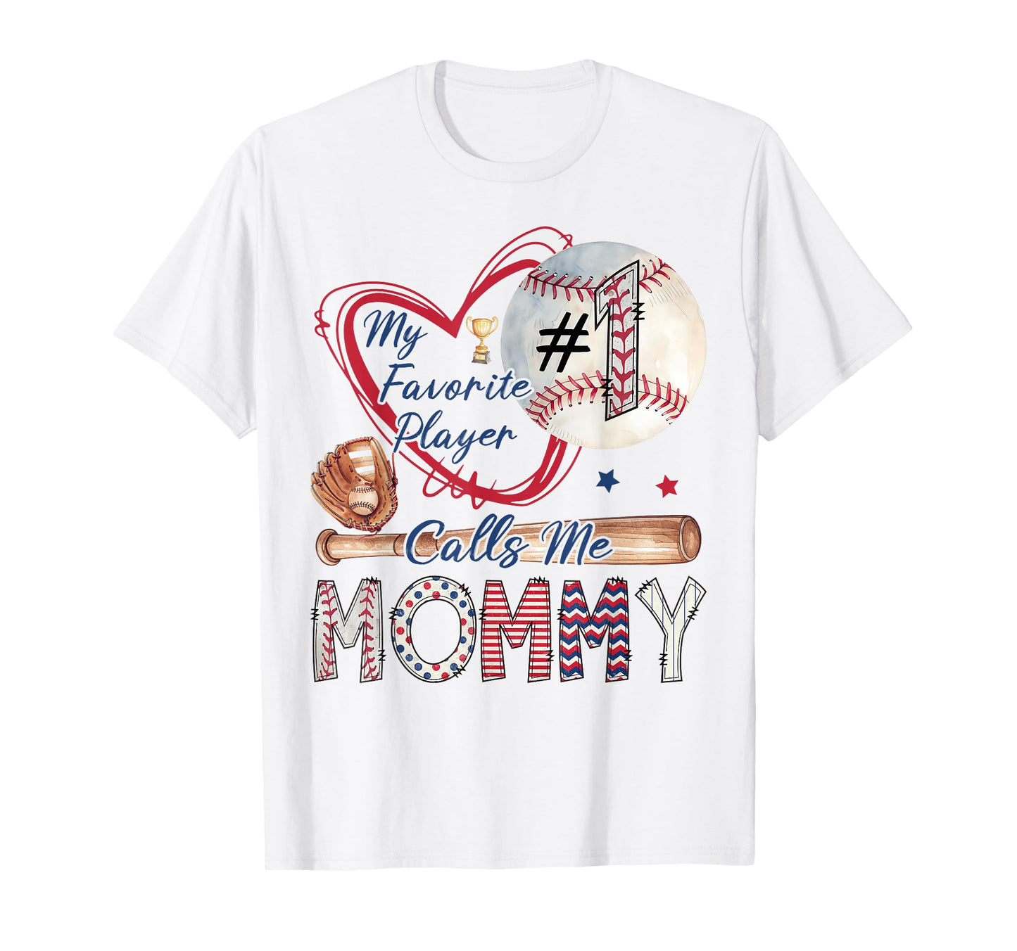 My Favorite Player Calls Me Mommy T-Shirt - Custom Art Print for Adults - T-Shirt, Sweatshirt, Hoodie