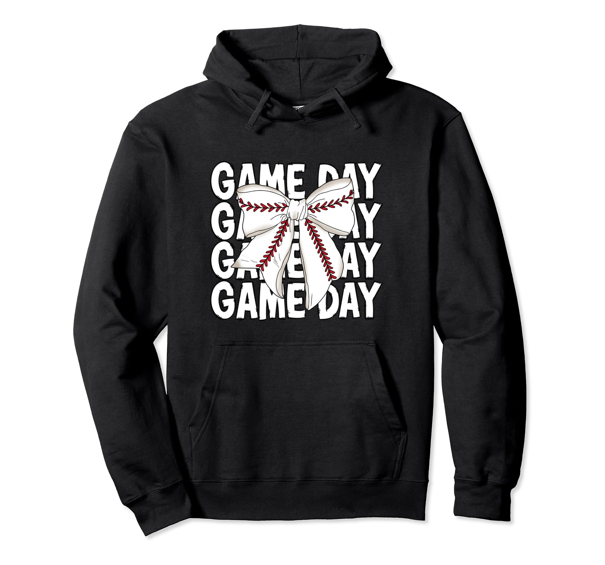Game Day Coquette Baseball Season Hoodie - Custom Art Print Men Women - T-Shirt, Sweatshirt, Hoodie