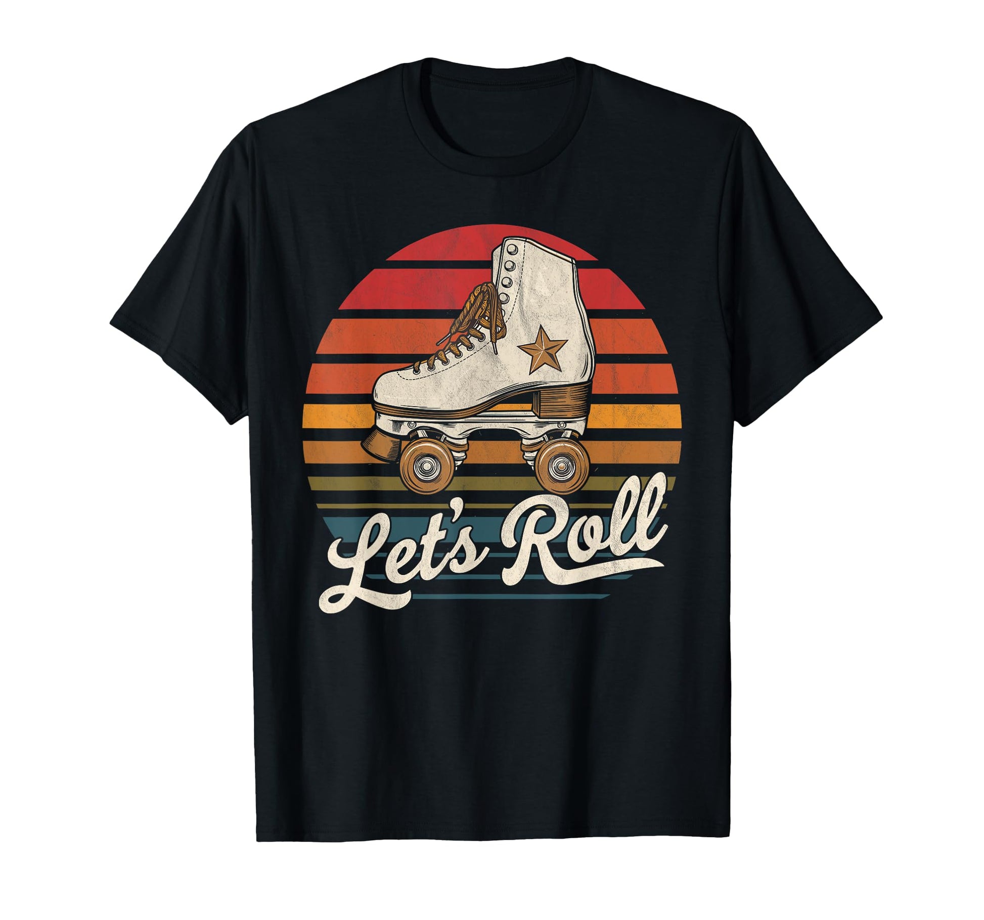 Let S Roll Roller Skating Skater T-Shirt - Custom Art Print for Adults - T-Shirt, Sweatshirt, Hoodie