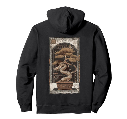 Aesthetic Back Dragon Y2K Streetwear Hoodie - Fun Novelty Design Unisex - T-Shirt, Sweatshirt, Hoodie