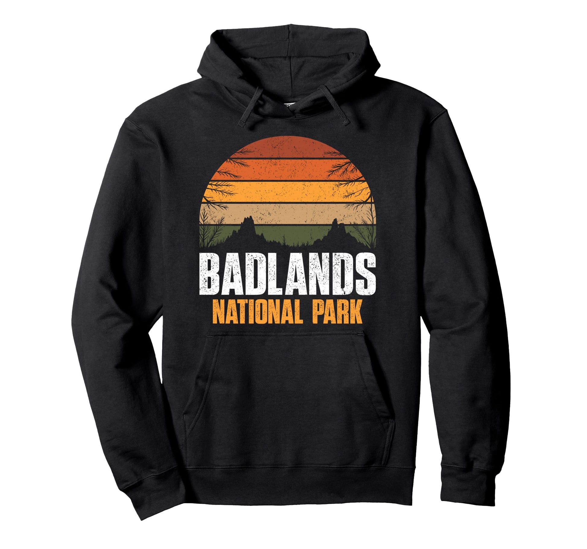 Badlands National Park Hiking Camping Hoodie - Graphic Print for Adults - T-Shirt, Sweatshirt, Hoodie
