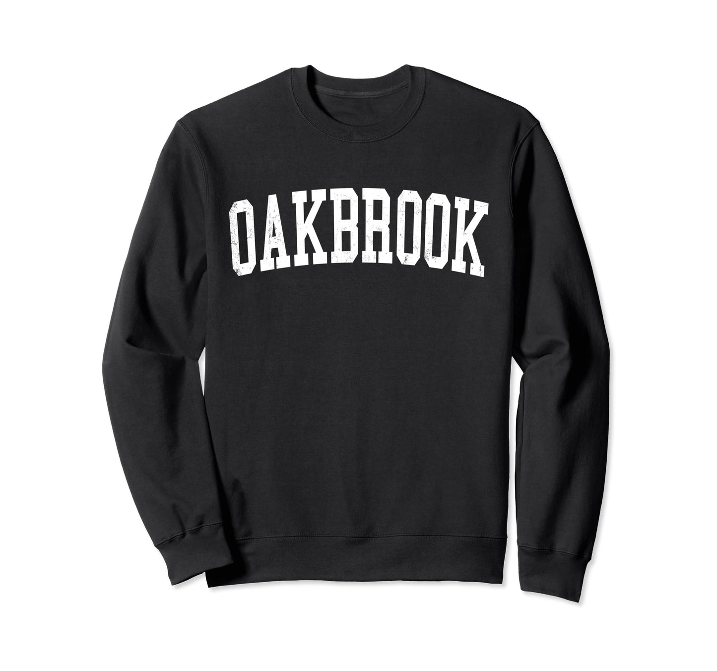 Oakbrook Ky Distressed White Sweatshirt - Minimalist Print Men Women - T-Shirt, Sweatshirt, Hoodie
