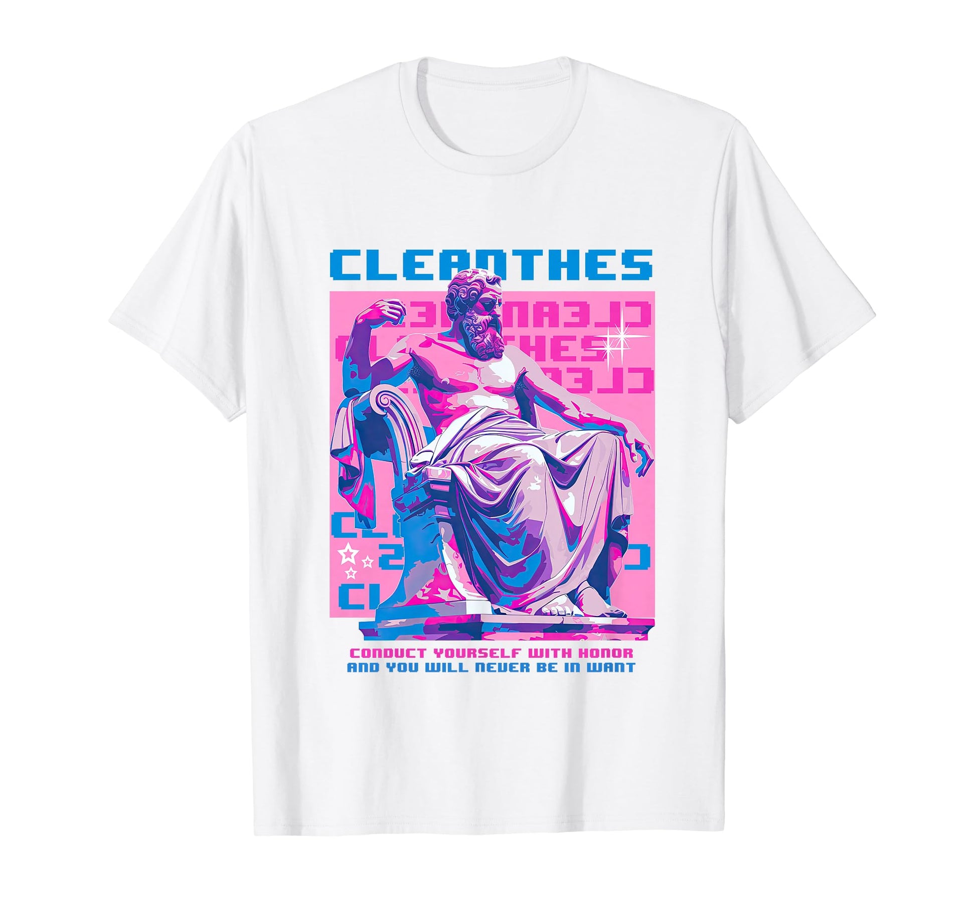 Cleanthes Y2K Aesthetic Greek T-Shirt - Novelty Apparel for Adults - T-Shirt, Sweatshirt, Hoodie