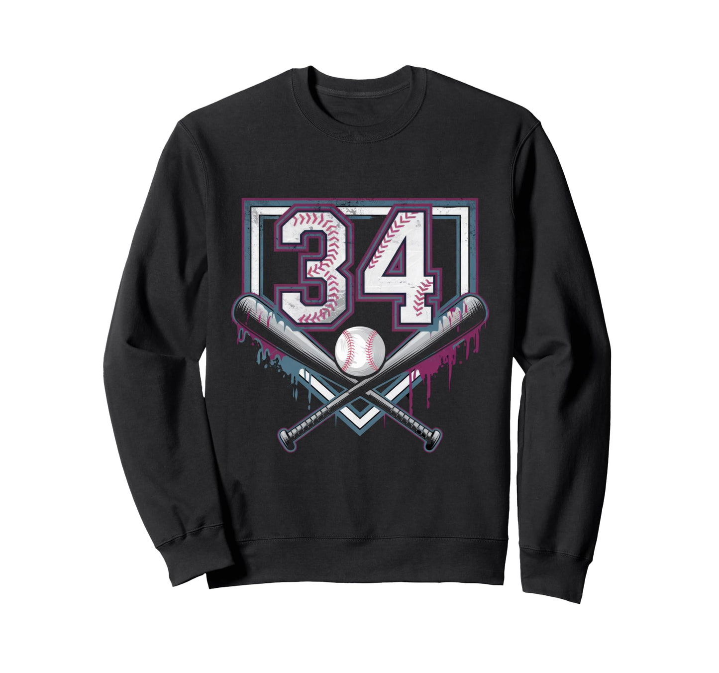Sprinkle 34Th Birthday Baseball Sweatshirt - Unique Graphic for Adults - T-Shirt, Sweatshirt, Hoodie