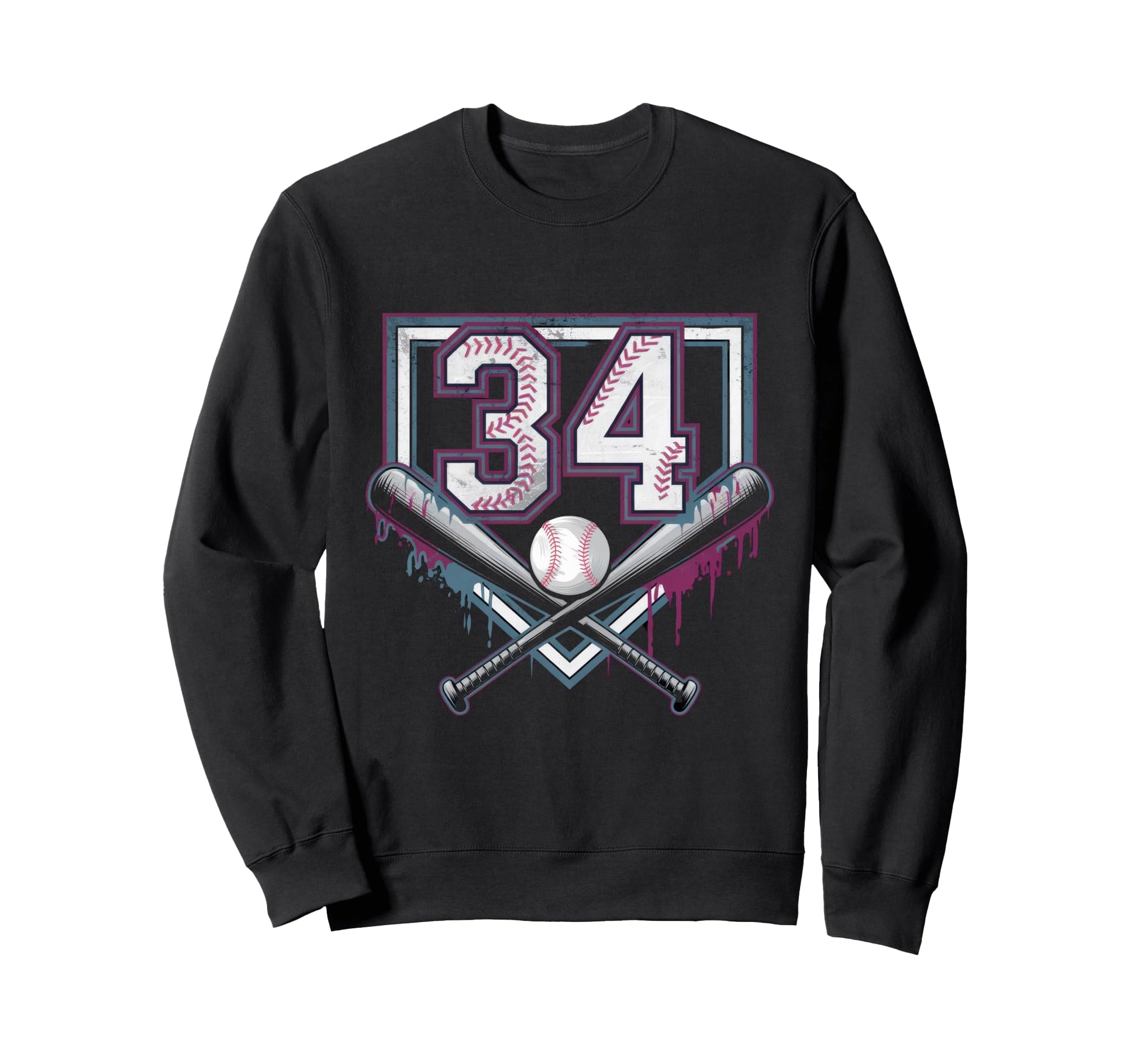 Sprinkle 34Th Birthday Baseball Sweatshirt - Unique Graphic for Adults - T-Shirt, Sweatshirt, Hoodie
