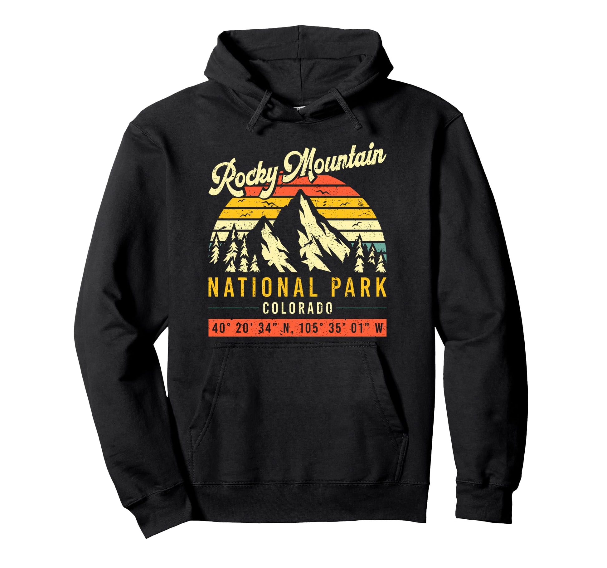 Rocky Mountains Colorado National Park Hoodie - Graphic Print Unisex - T-Shirt, Sweatshirt, Hoodie