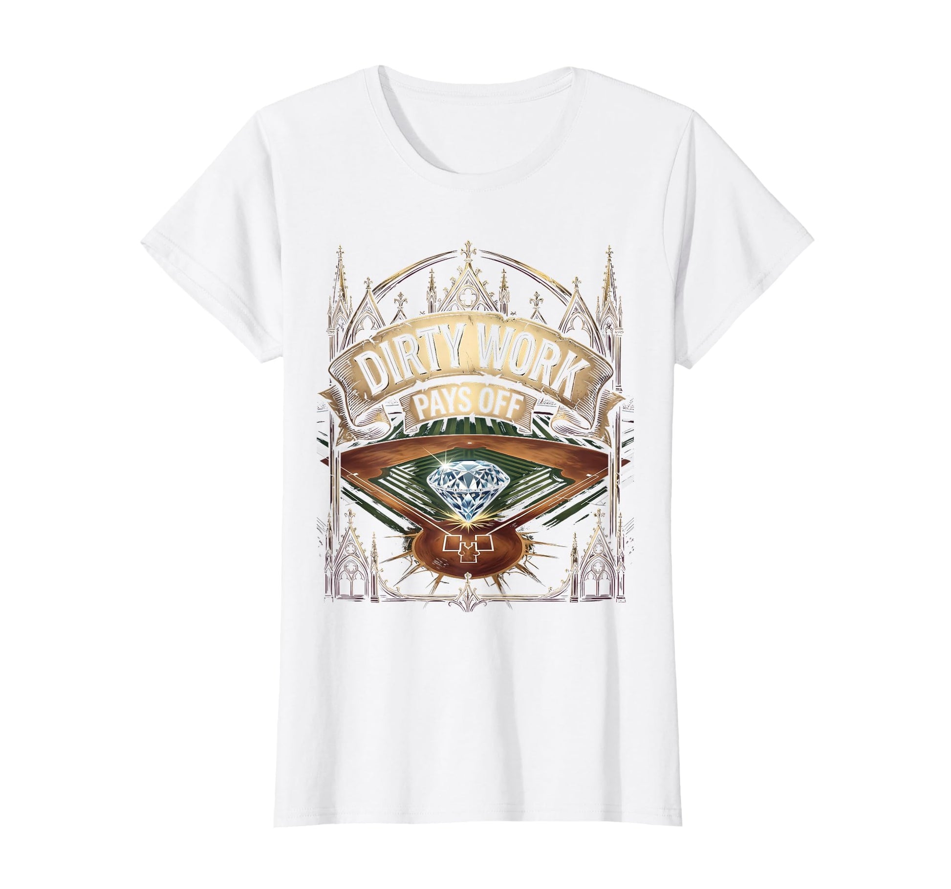Dirt And Diamonds Baseball Dirty T-Shirt - Casual Everyday Wear Unisex - T-Shirt, Sweatshirt, Hoodie