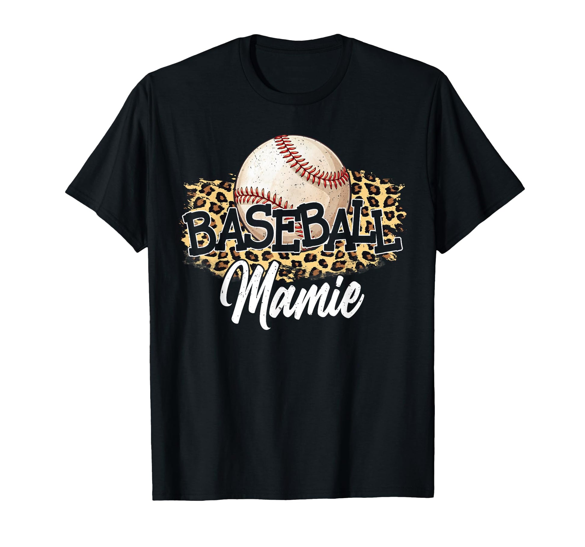 Baseball Mamie Leopard Baseball Lover T-Shirt - Trendy Graphic for Adults - T-Shirt, Sweatshirt, Hoodie
