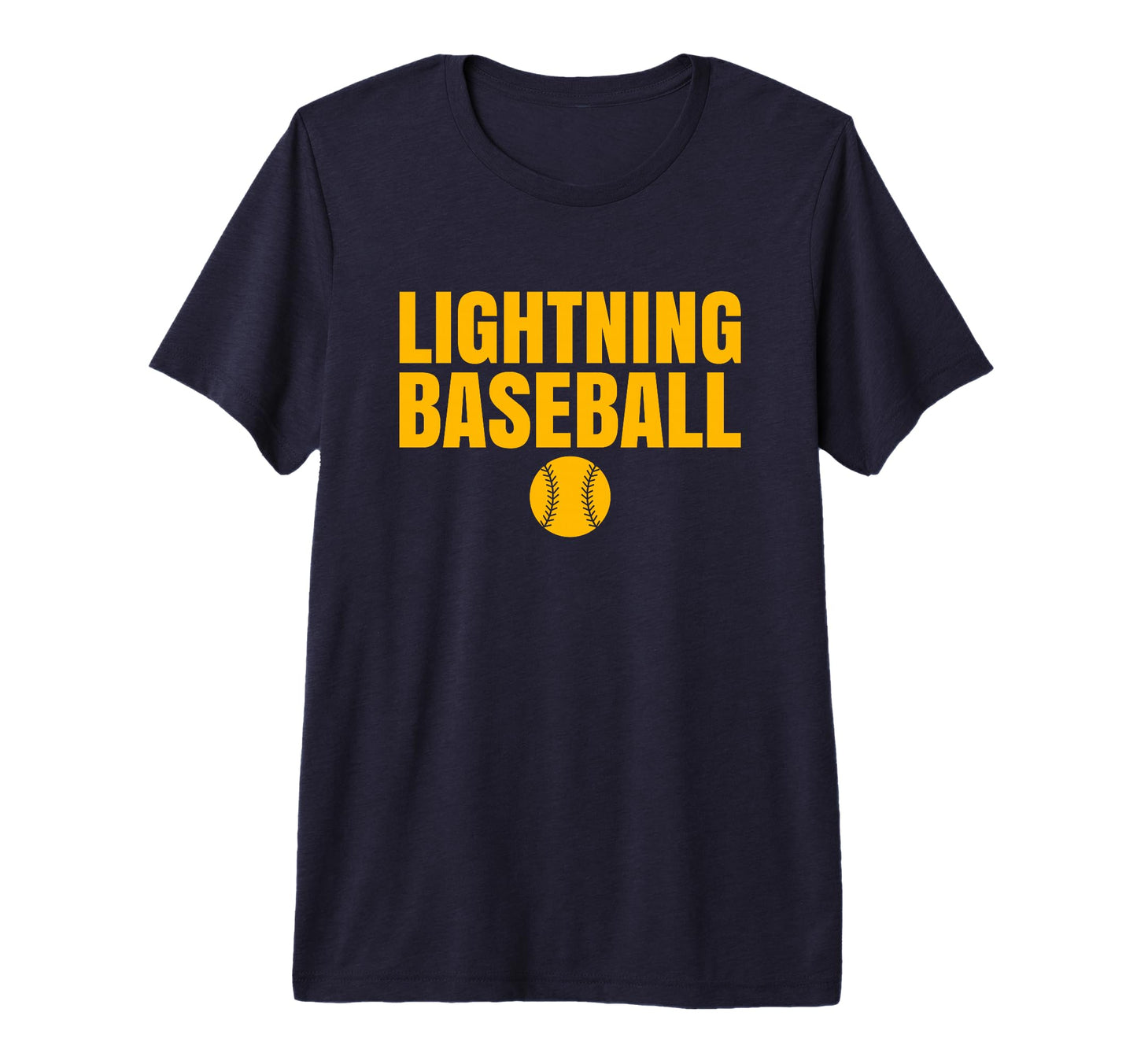 Lehigh Lightning Baseball Tri Blend T-Shirt - Trendy Graphic for Adults - T-Shirt, Sweatshirt, Hoodie