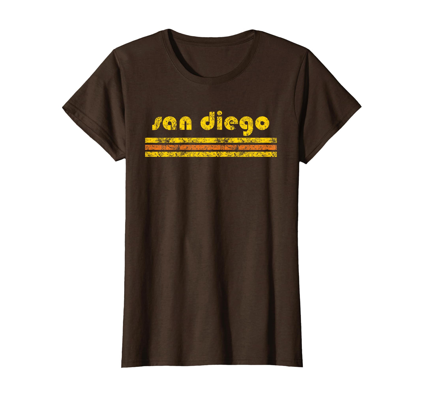 San Diego Three Stripe Weathered T-Shirt - Graphic Print Unisex - T-Shirt, Sweatshirt, Hoodie