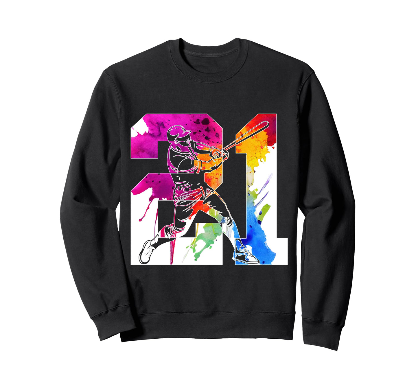 Number 21 Years Baseball 21St Sweatshirt - Aesthetic Graphic Men Women - T-Shirt, Sweatshirt, Hoodie