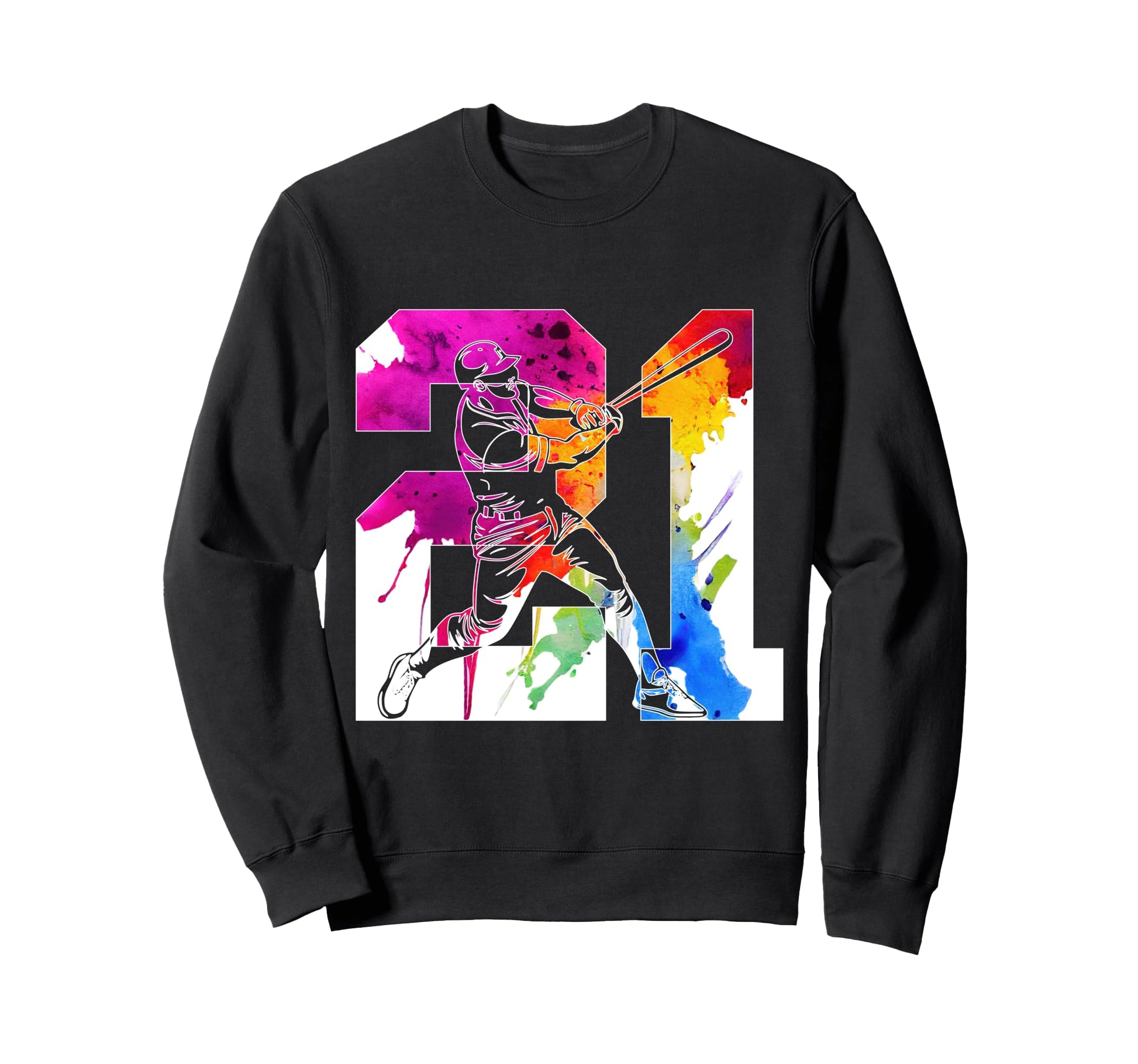 Number 21 Years Baseball 21St Sweatshirt - Aesthetic Graphic Men Women - T-Shirt, Sweatshirt, Hoodie