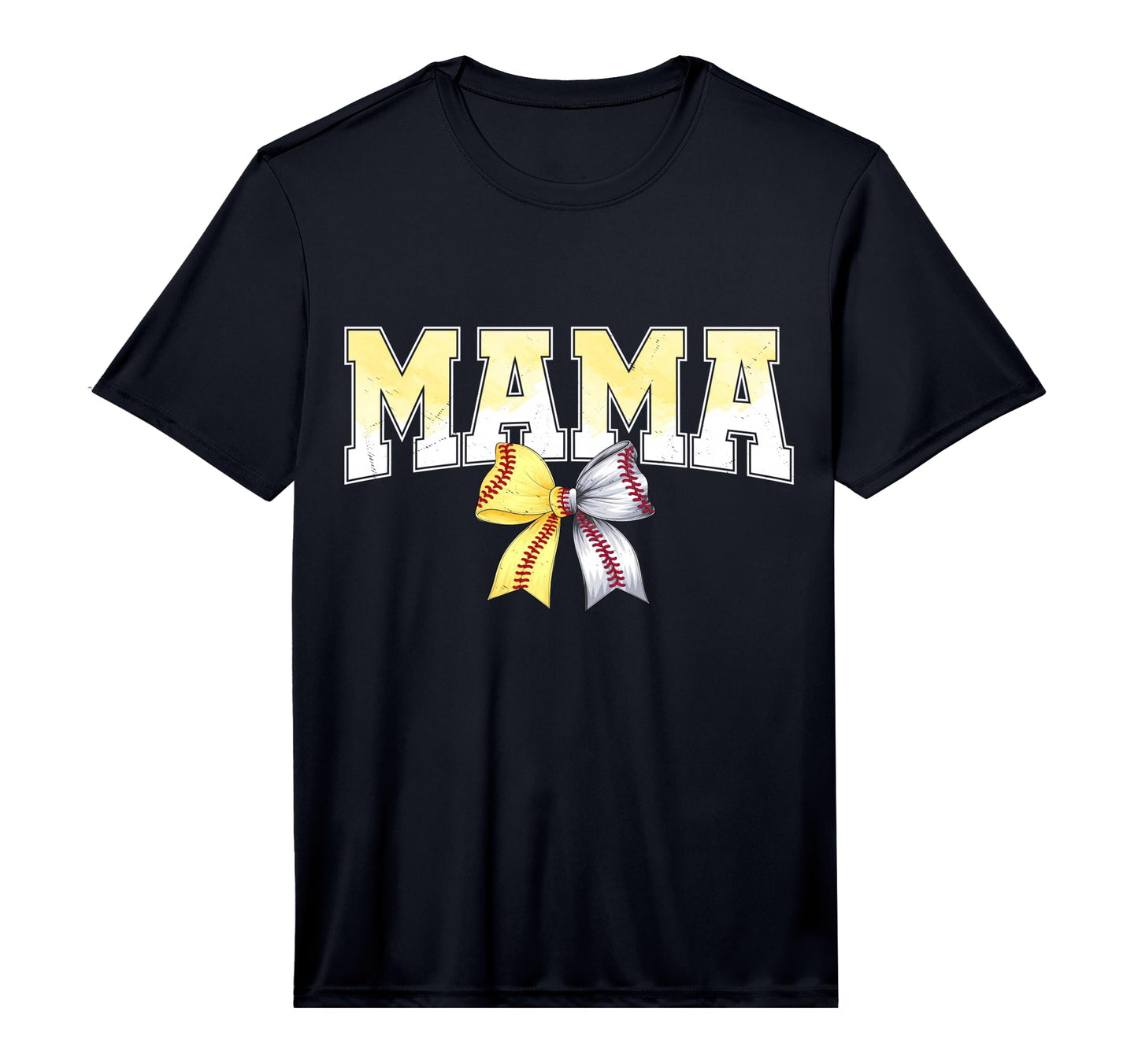 Coquette Bow Baseball Softball Mom T-Shirt - Minimalist Print Men Women - T-Shirt, Sweatshirt, Hoodie