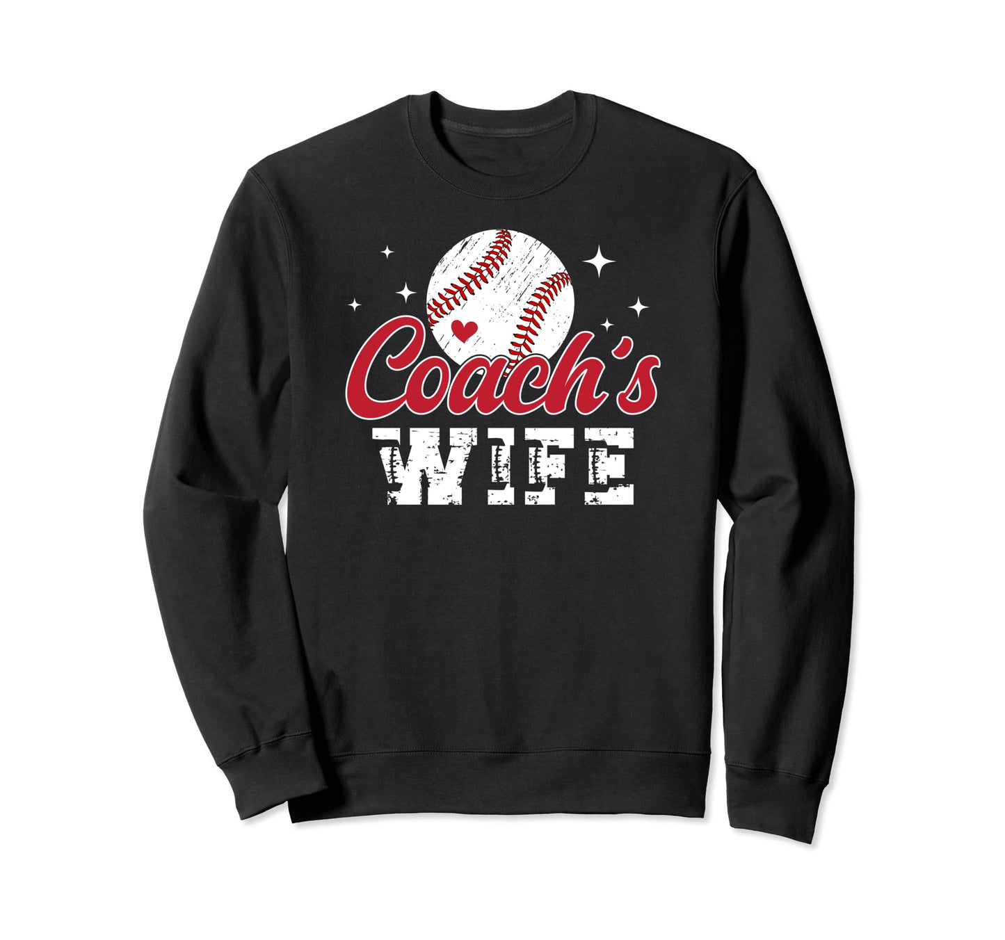 Baseball Coachs Wife Leopard Wife Sweatshirt - Unique Graphic Men Women - T-Shirt, Sweatshirt, Hoodie