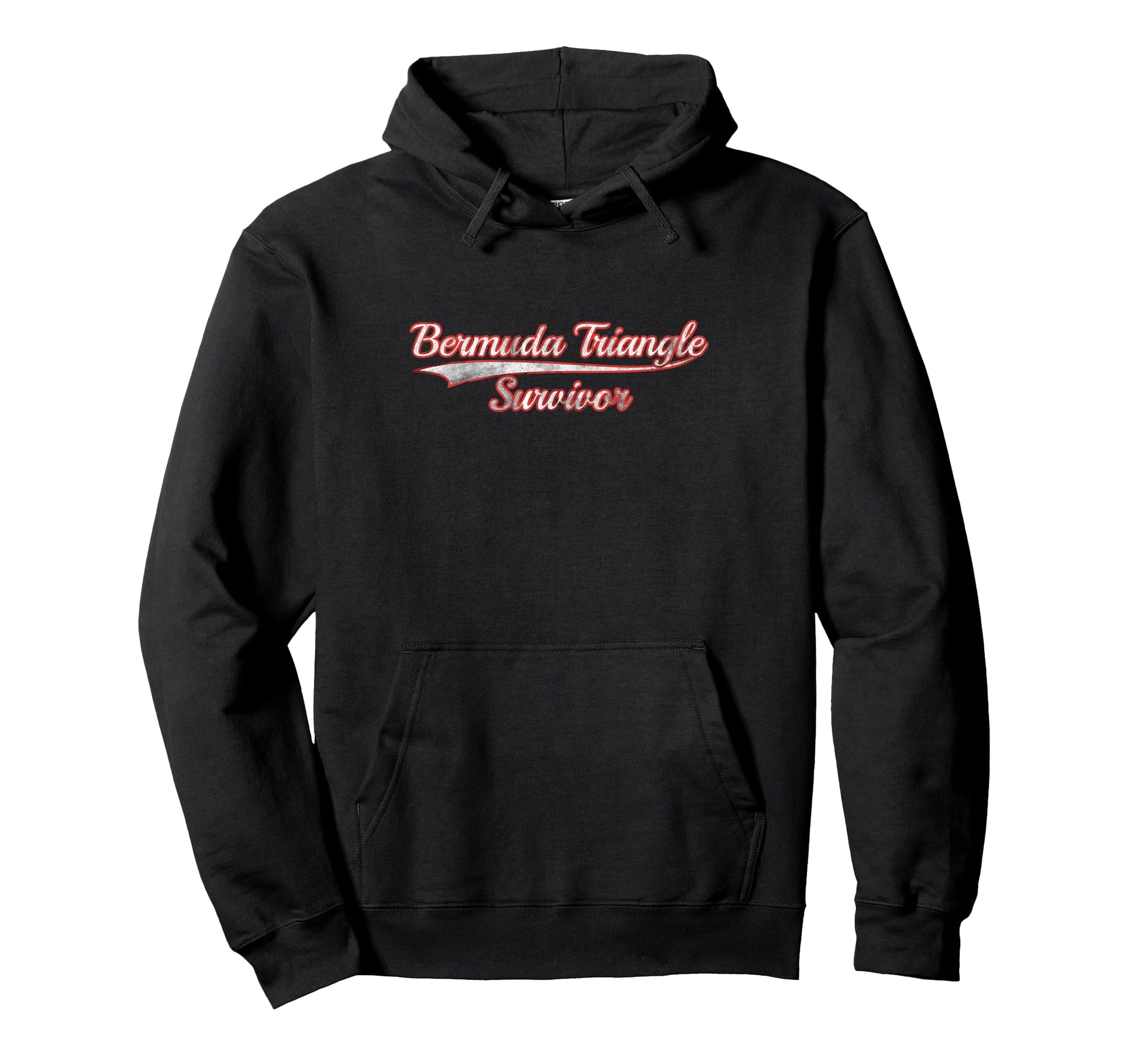 Bermuda Triangle Survivor Varsity Hoodie - Aesthetic Graphic Unisex - T-Shirt, Sweatshirt, Hoodie