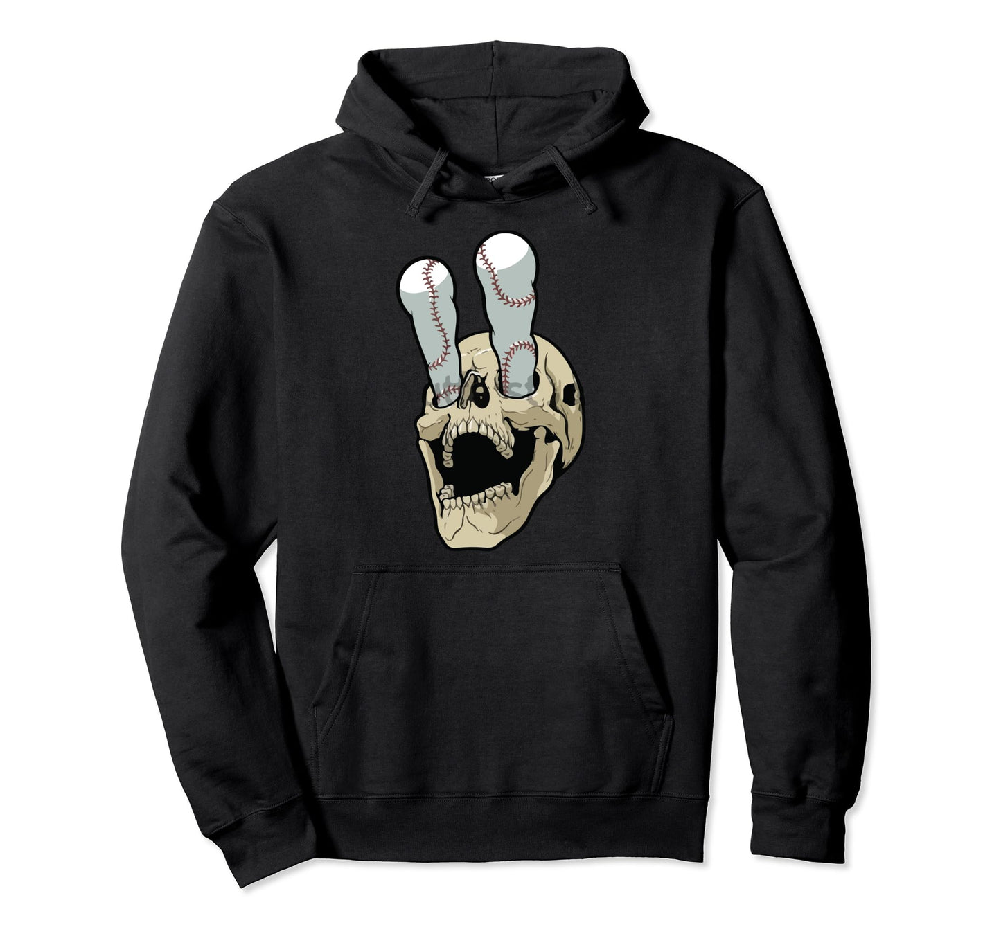 Baseball Skeleton Halloween Skull Hoodie - Aesthetic Graphic Men Women - T-Shirt, Sweatshirt, Hoodie