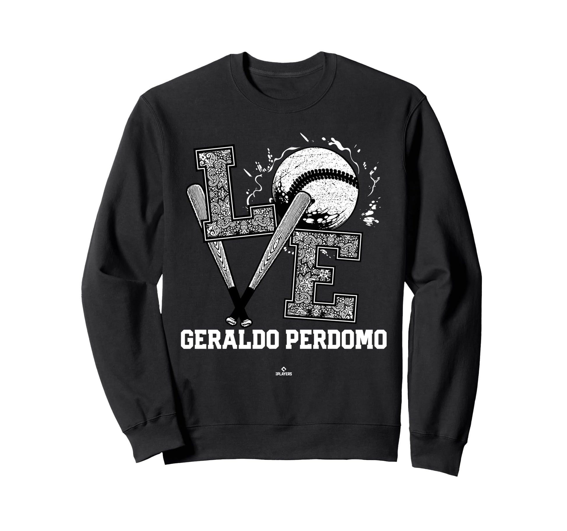 Distressed Baseball Love Geraldo Sweatshirt - Minimalist Print Men Women - T-Shirt, Sweatshirt, Hoodie