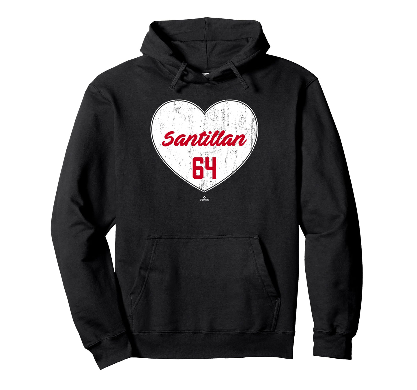 Distressed Heart Tony Santillan Cincinnati Hoodie - Unique Graphic Unisex - T-Shirt, Sweatshirt, Hoodie