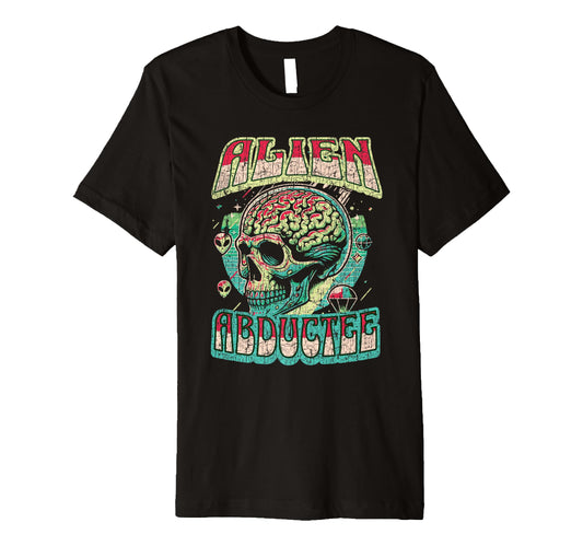 Alien Abductee Alien Head Colorful T-Shirt - Trendy Graphic for Adults - T-Shirt, Sweatshirt, Hoodie