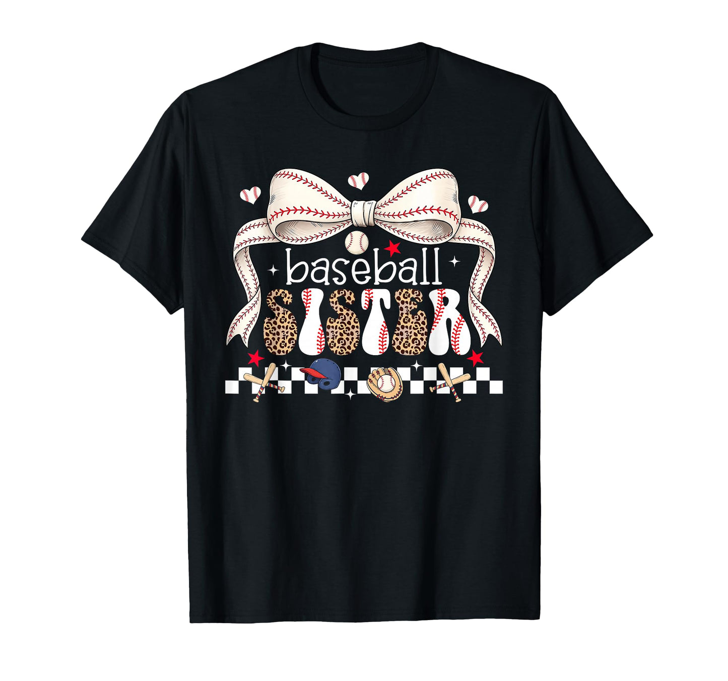 Baseball Sister Coquette Bow Baseball T-Shirt - Trendy Graphic Unisex - T-Shirt, Sweatshirt, Hoodie