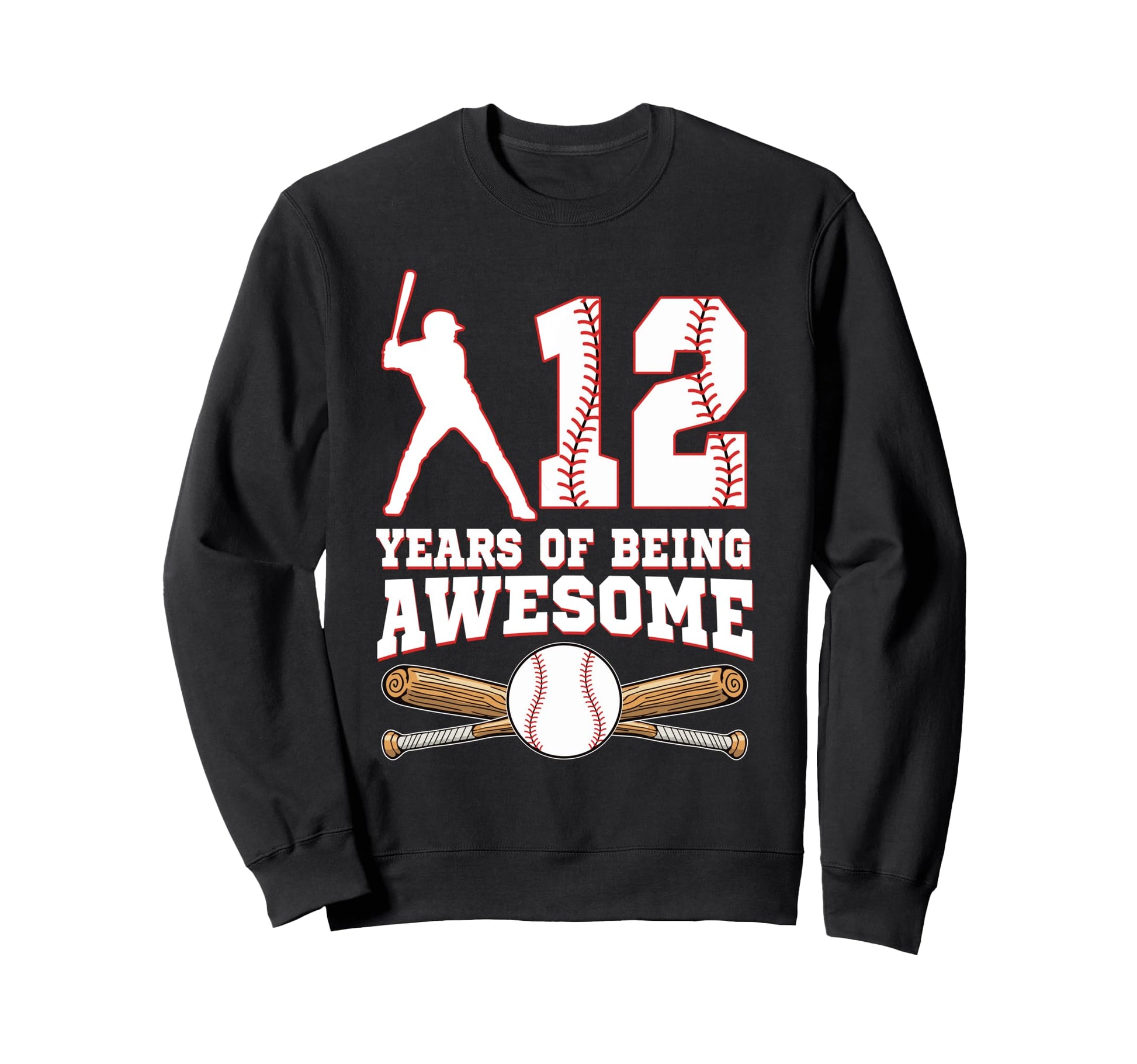 12 Years Being Awesome 12Th Sweatshirt - Aesthetic Graphic for Adults - T-Shirt, Sweatshirt, Hoodie