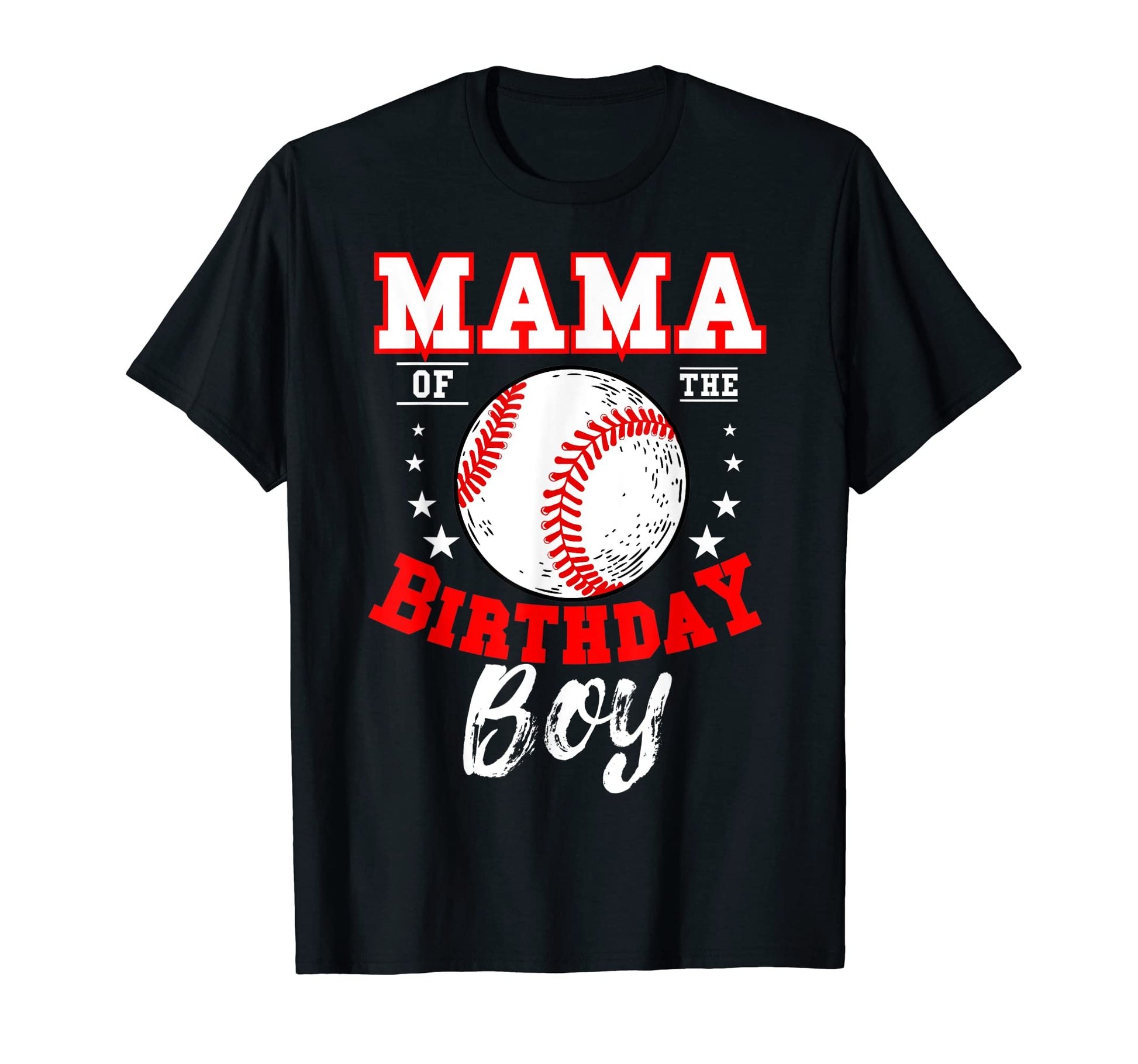 Mama Birthday Baseball Theme Bday T-Shirt - Trendy Graphic Men Women - T-Shirt, Sweatshirt, Hoodie