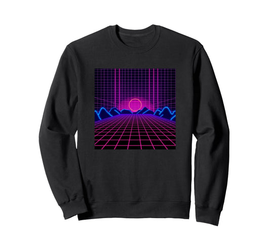 Aesthetic Vaporwave Synthwave 80S 90S Sweatshirt - Novelty Apparel Unisex - T-Shirt, Sweatshirt, Hoodie
