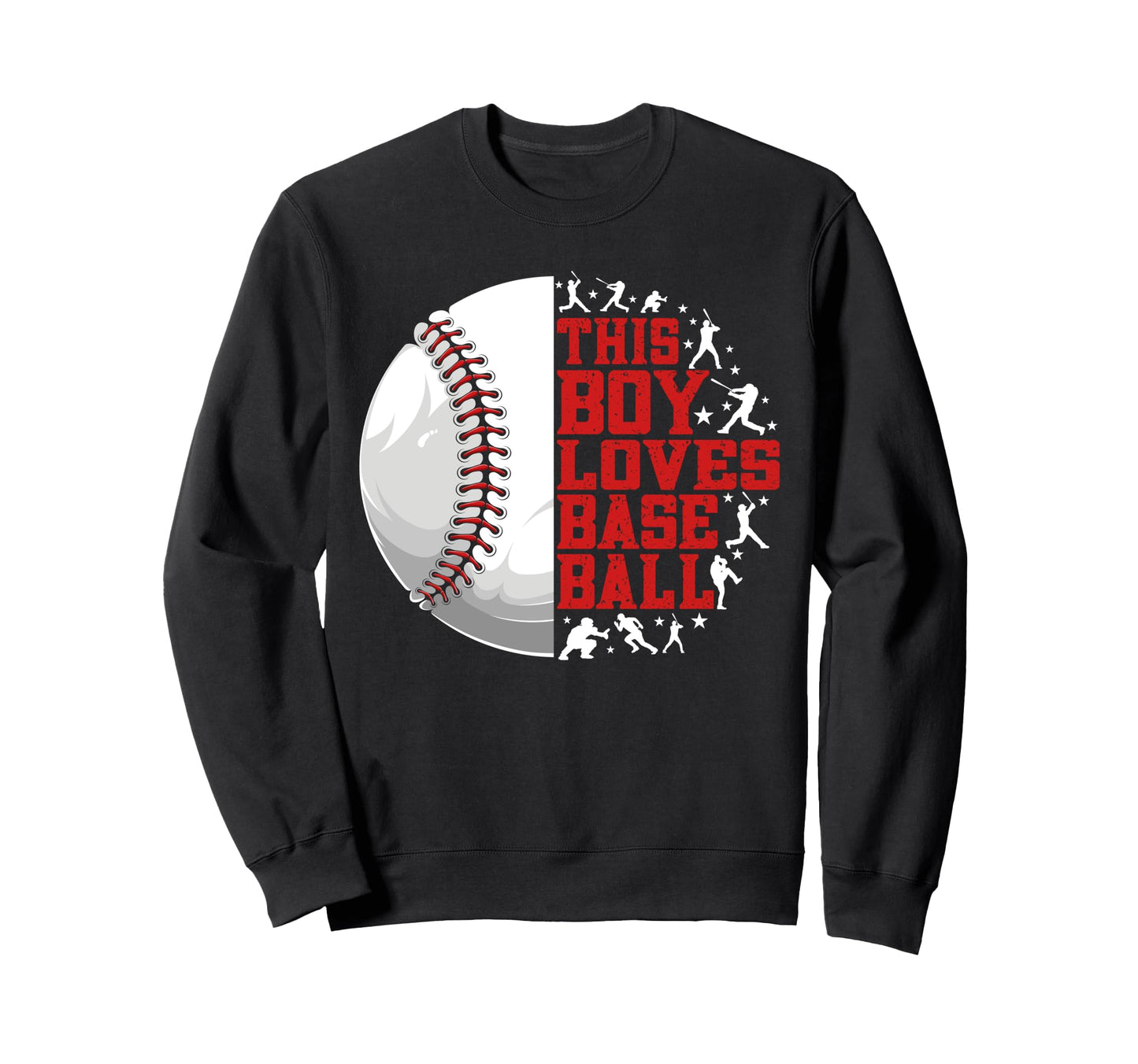 Funny Baseball This Loves Base Sweatshirt - Aesthetic Graphic for Adults - T-Shirt, Sweatshirt, Hoodie