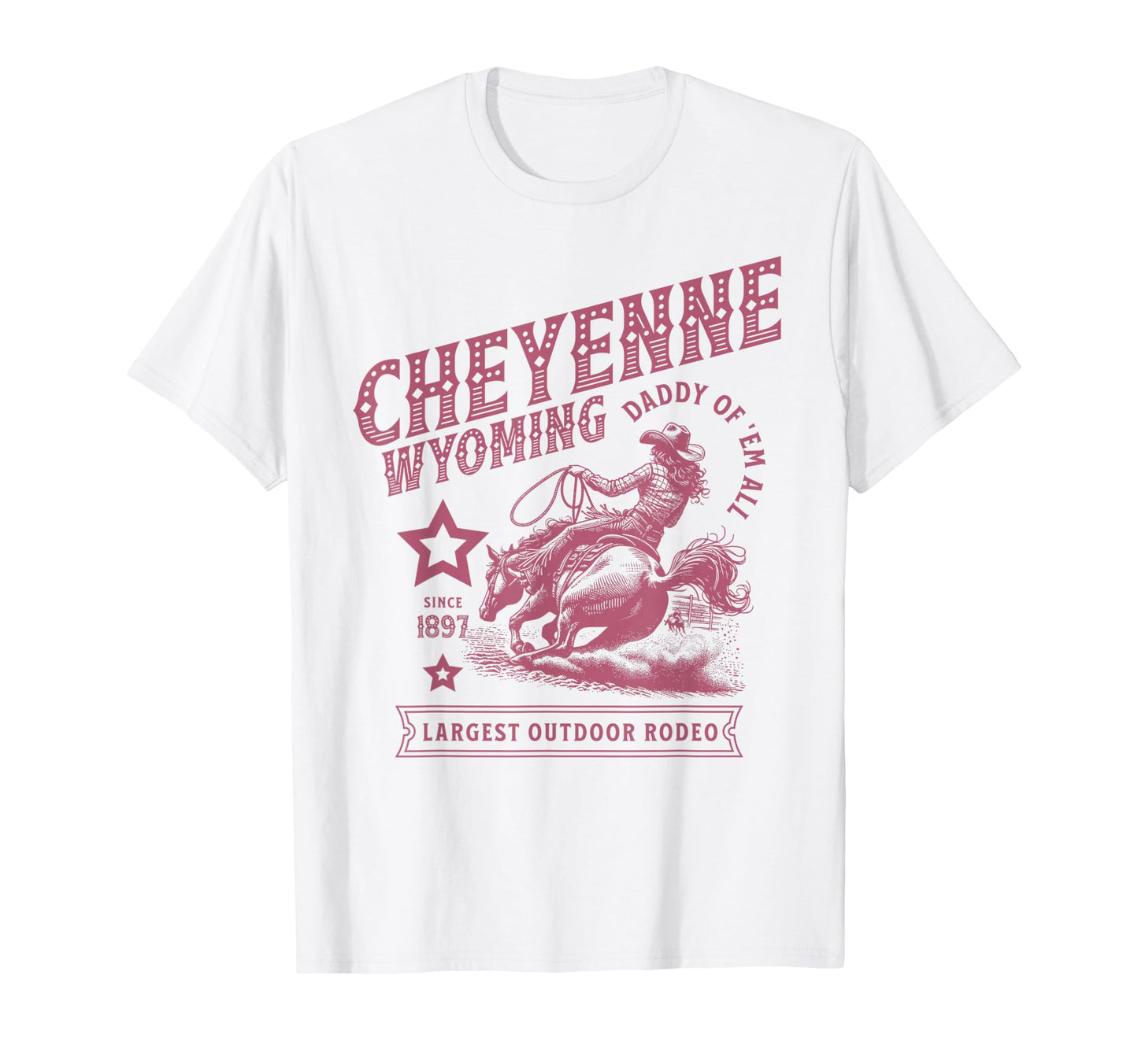 Cheyenne Wyoming Rodeo Bull Riding T-Shirt - Streetwear Style Men Women - T-Shirt, Sweatshirt, Hoodie