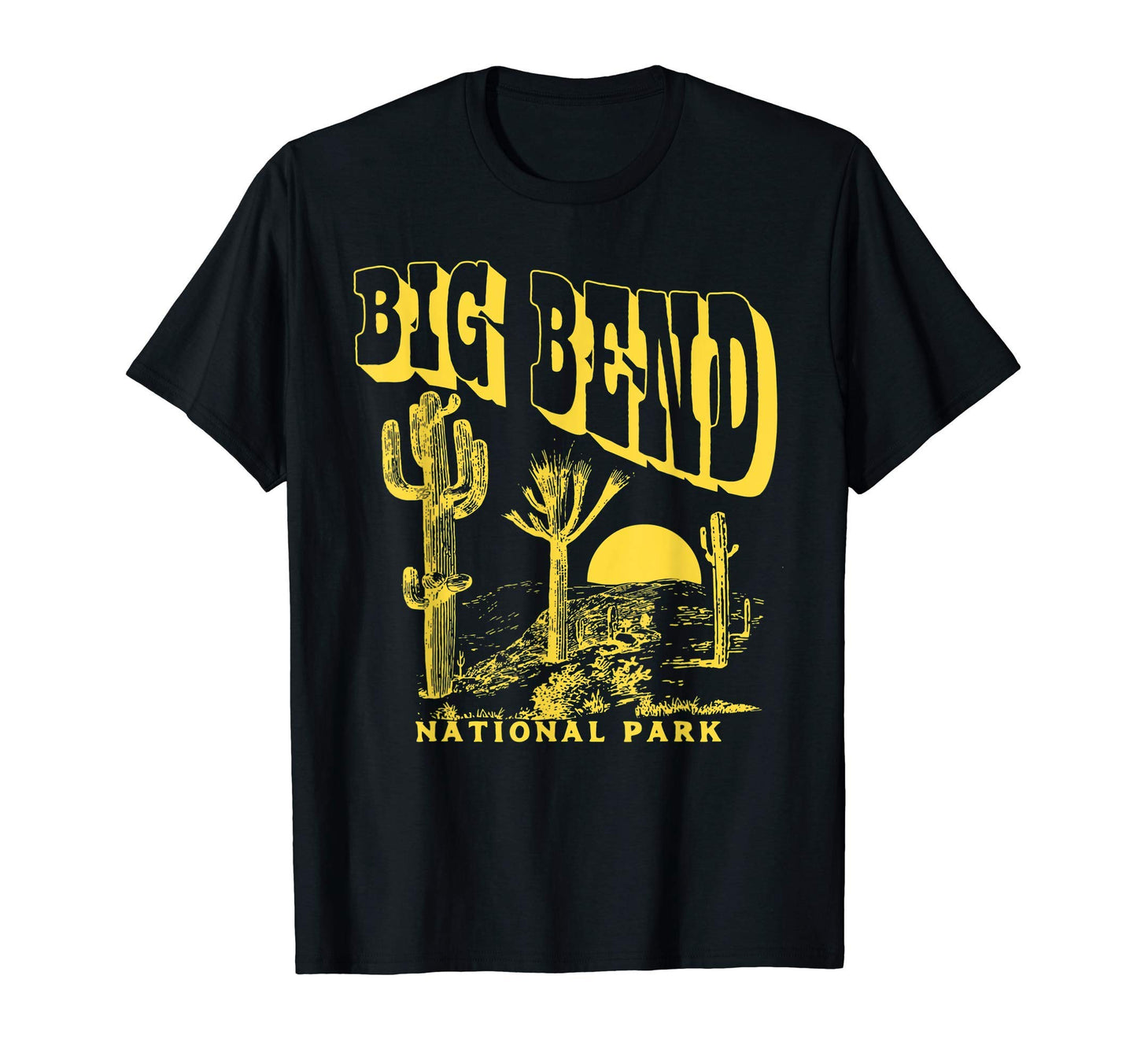 Big Bend National Park Saguaro Cactus T-Shirt - Custom Art Print Men Women - T-Shirt, Sweatshirt, Hoodie
