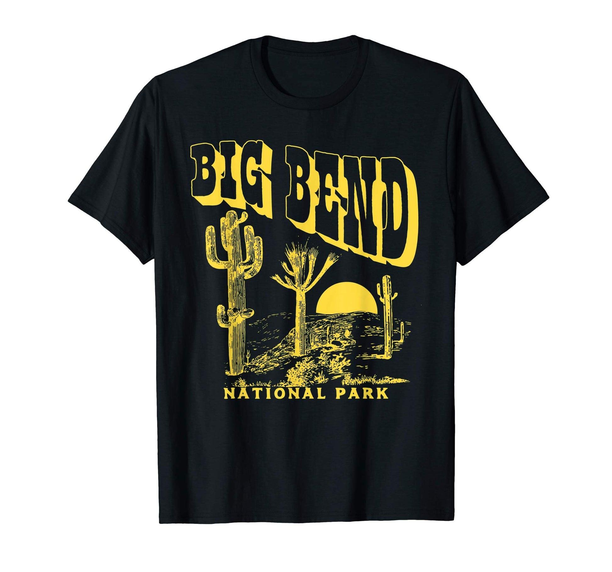 Big Bend National Park Saguaro Cactus T-Shirt - Custom Art Print Men Women - T-Shirt, Sweatshirt, Hoodie