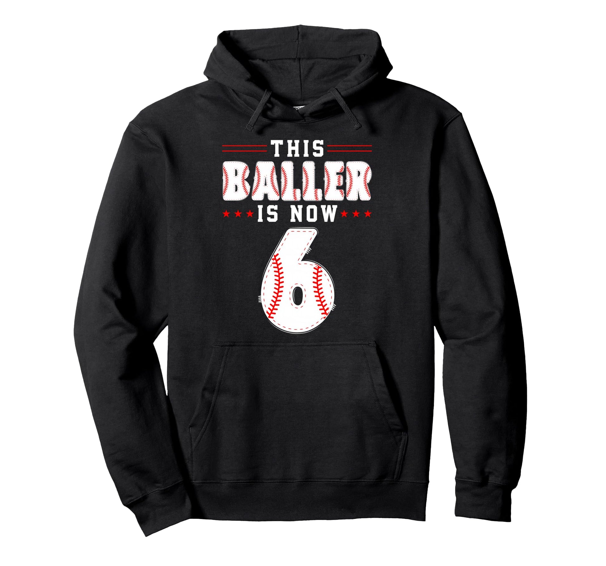 6Th Birthday Baseball Lover This Hoodie - Custom Art Print Men Women - T-Shirt, Sweatshirt, Hoodie