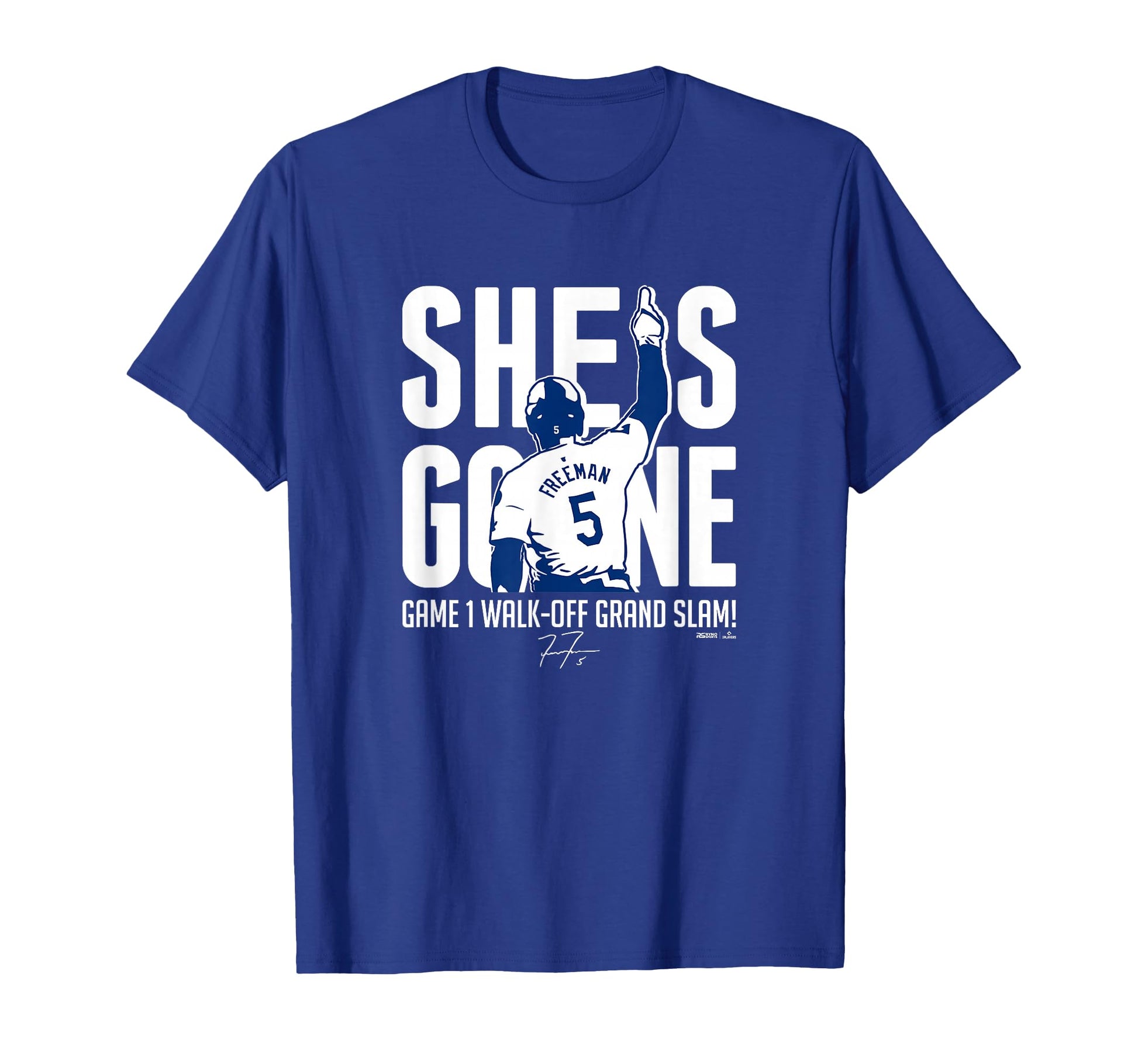 Freddie Freeman She Is Gone Walk Off T-Shirt - Novelty Apparel Unisex - T-Shirt, Sweatshirt, Hoodie