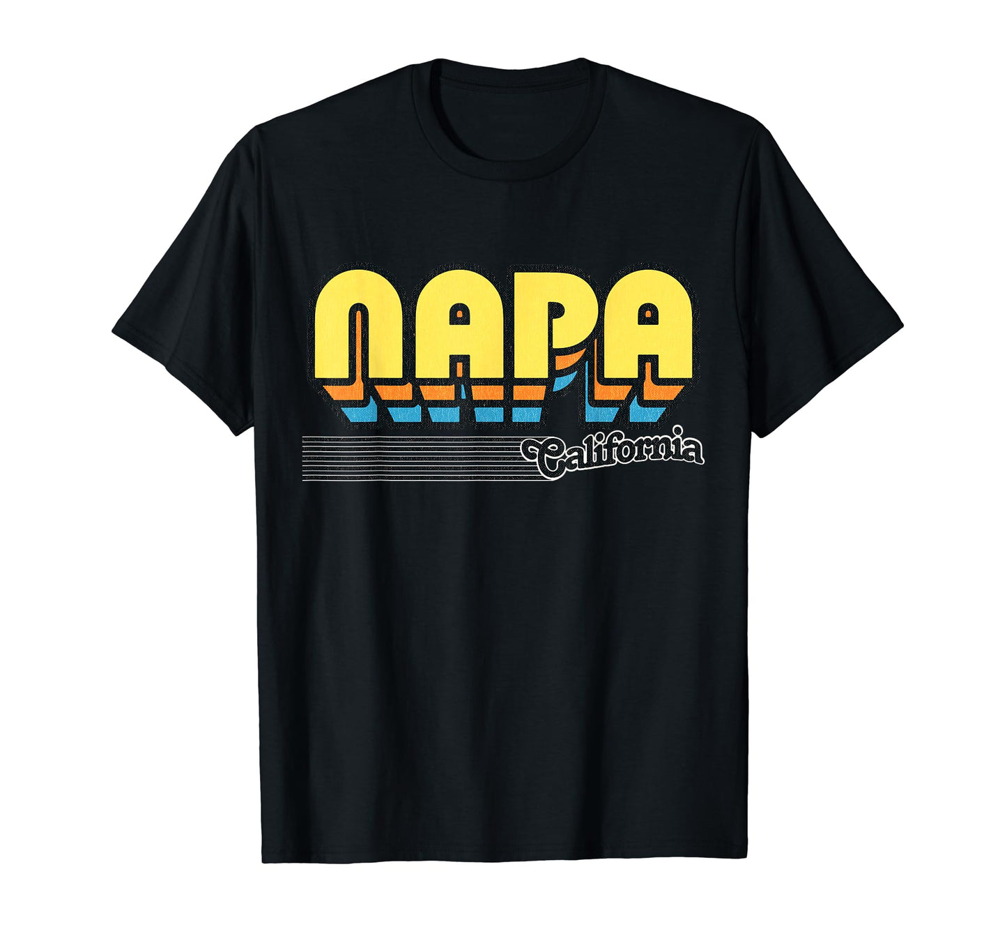 Napa California Stripes T-Shirt - Novelty Apparel Unisex - T-Shirt, Sweatshirt, Hoodie