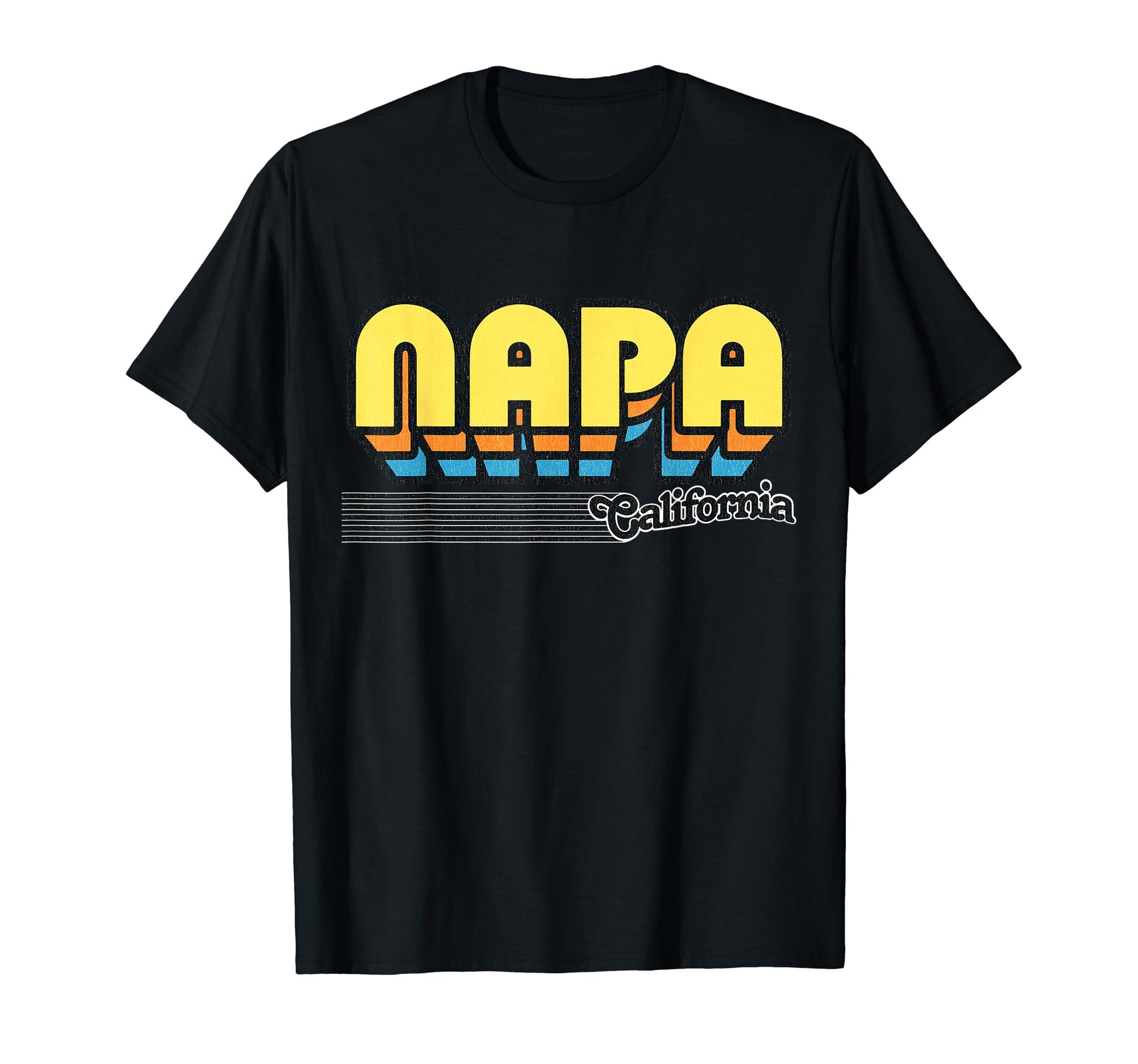 Napa California Stripes T-Shirt - Novelty Apparel Unisex - T-Shirt, Sweatshirt, Hoodie