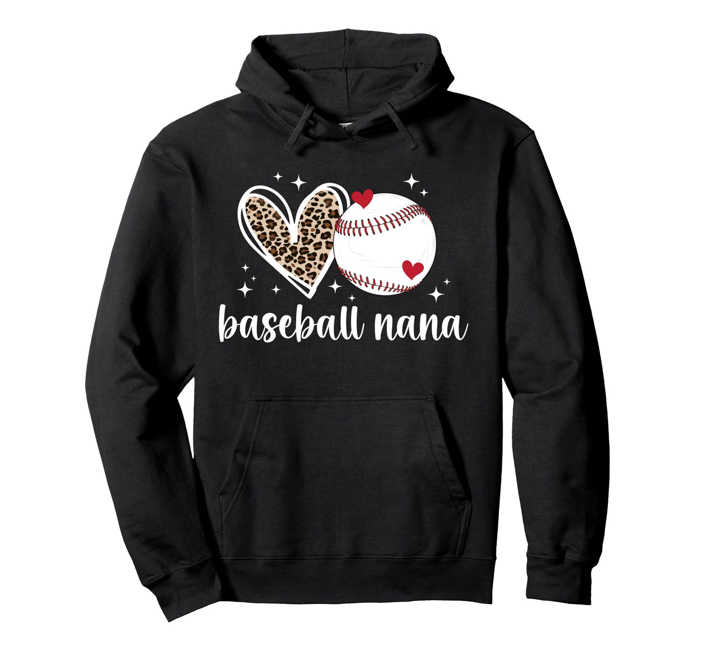 Baseball Nana Baseball Player Nana Hoodie - Trendy Graphic Men Women - T-Shirt, Sweatshirt, Hoodie