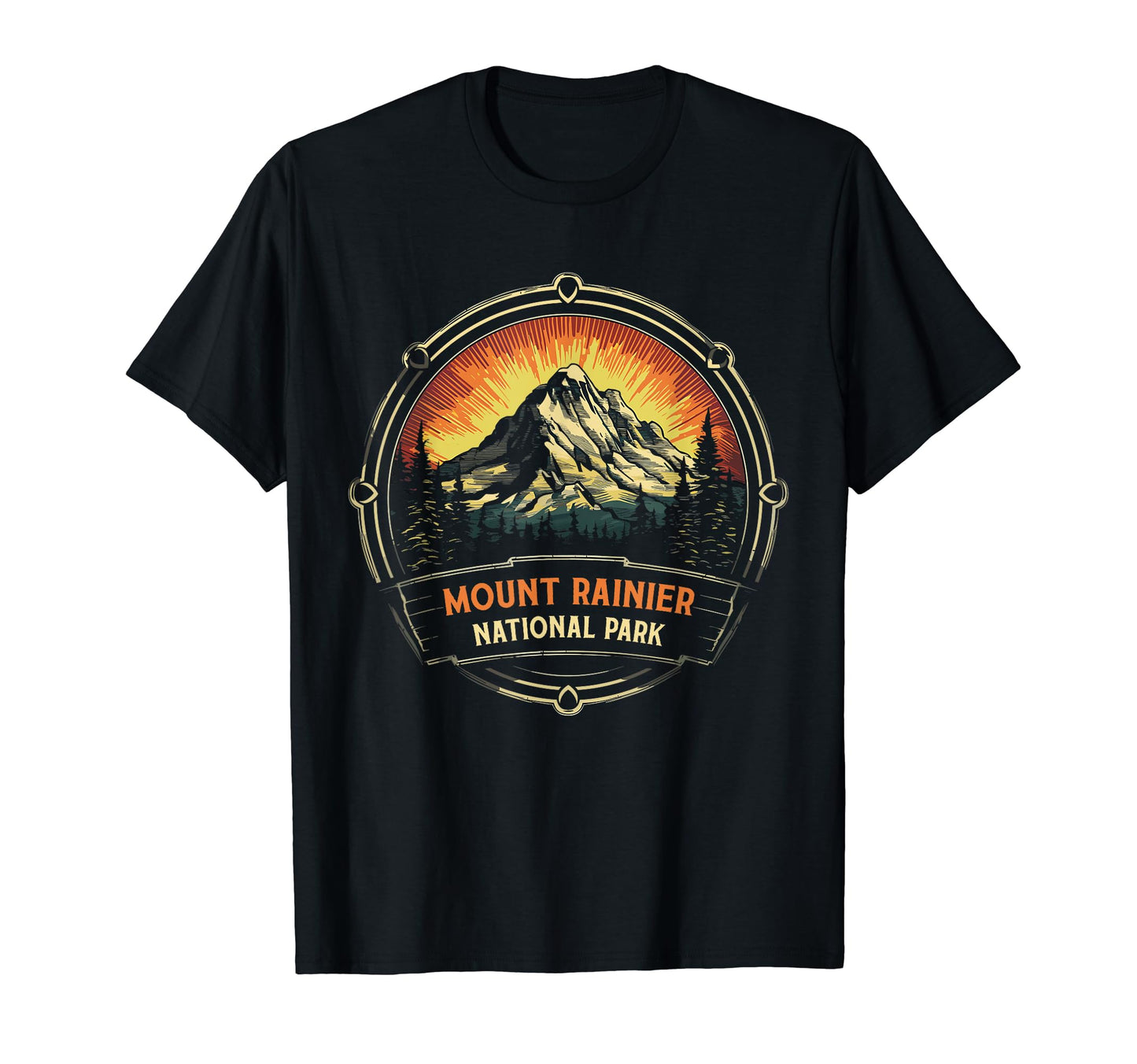 Mount Rainier National Park Washington T-Shirt - Graphic Print for Adults - T-Shirt, Sweatshirt, Hoodie