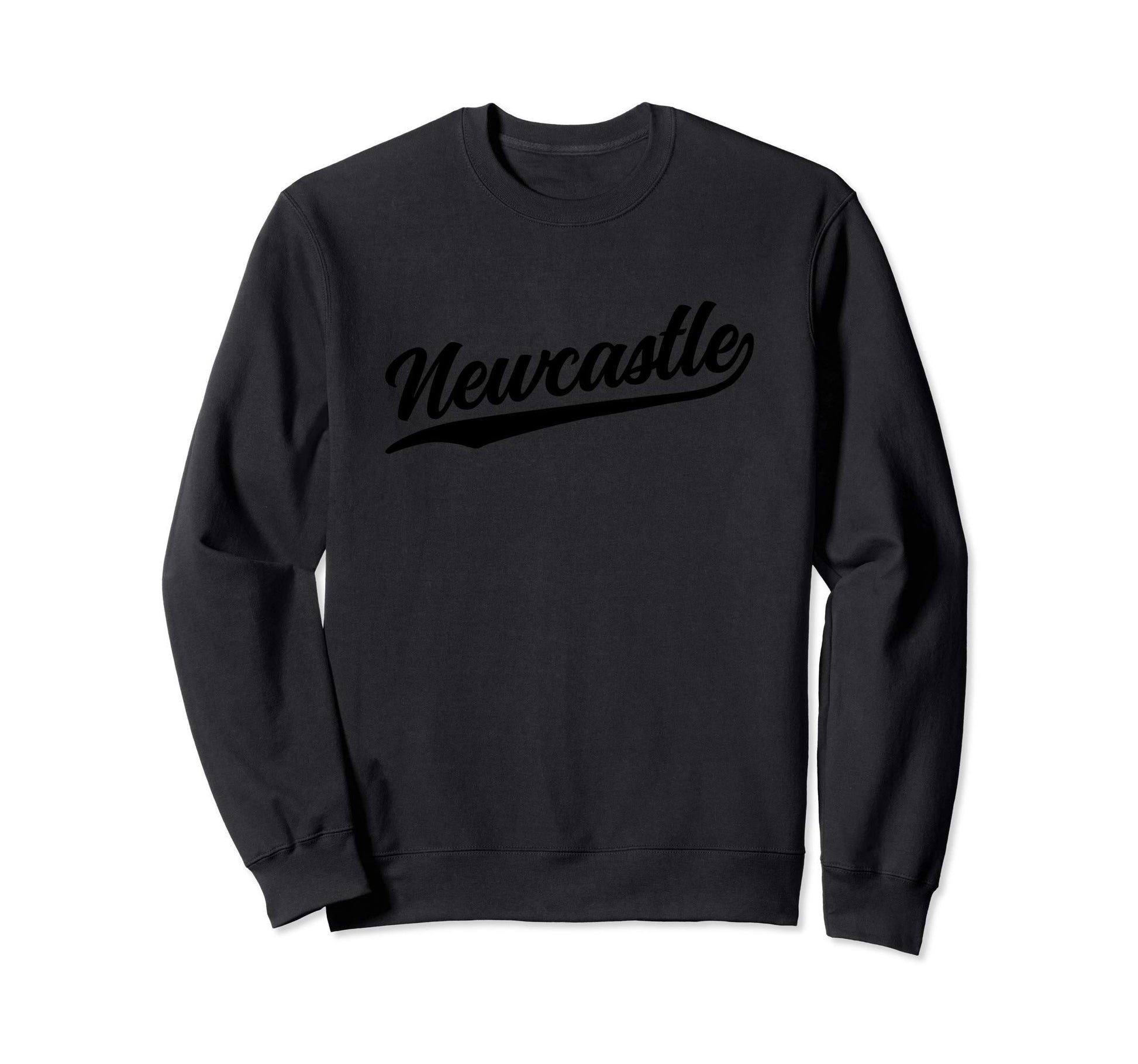 Newcastle England Cursive 1970S Sweatshirt - Unique Graphic Men Women - T-Shirt, Sweatshirt, Hoodie