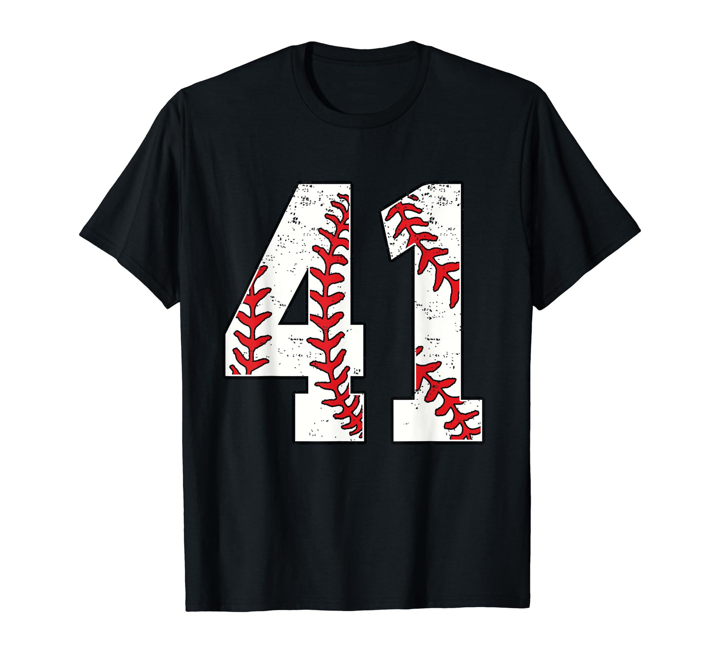 Number 41 Baseball 41 Jersey Number T-Shirt - Casual Everyday Wear Unisex - T-Shirt, Sweatshirt, Hoodie