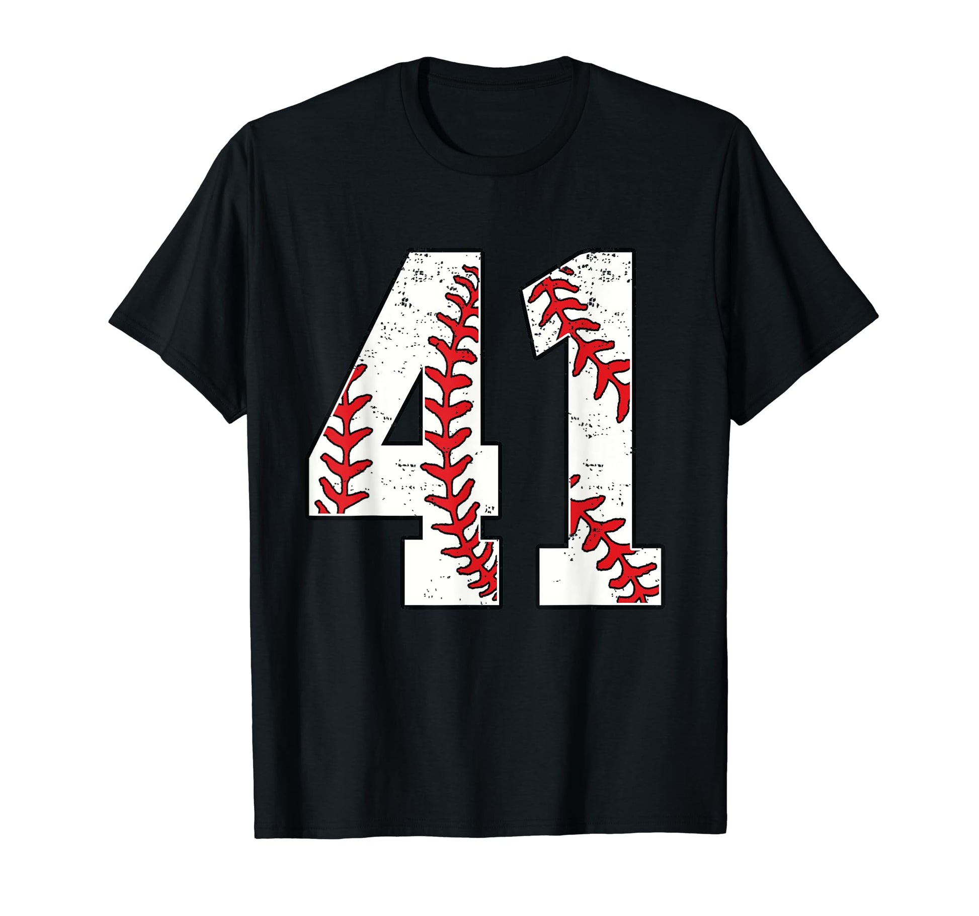 Number 41 Baseball 41 Jersey Number T-Shirt - Casual Everyday Wear Unisex - T-Shirt, Sweatshirt, Hoodie