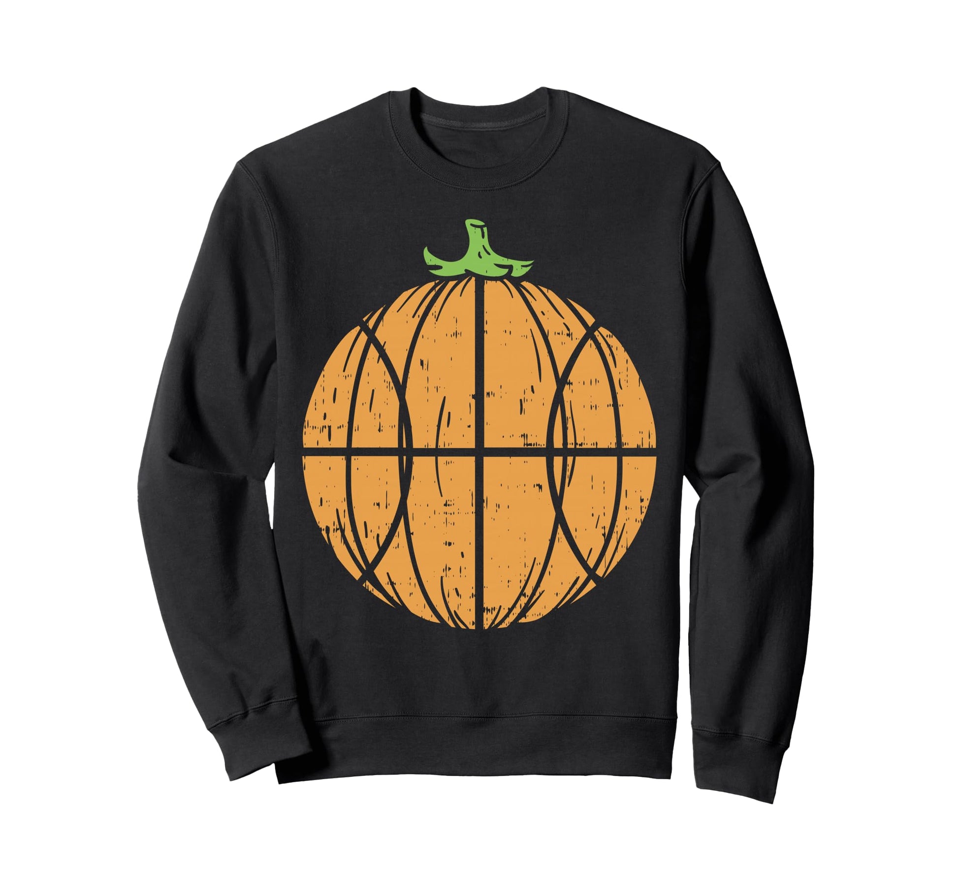 Halloween Basketball Pumpkin Sport Sweatshirt - Custom Art Print Unisex - T-Shirt, Sweatshirt, Hoodie