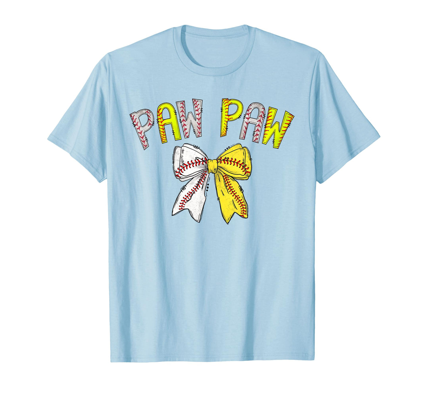 Paw Paw Both Half Baseball Softball T-Shirt - Unique Graphic for Adults - T-Shirt, Sweatshirt, Hoodie
