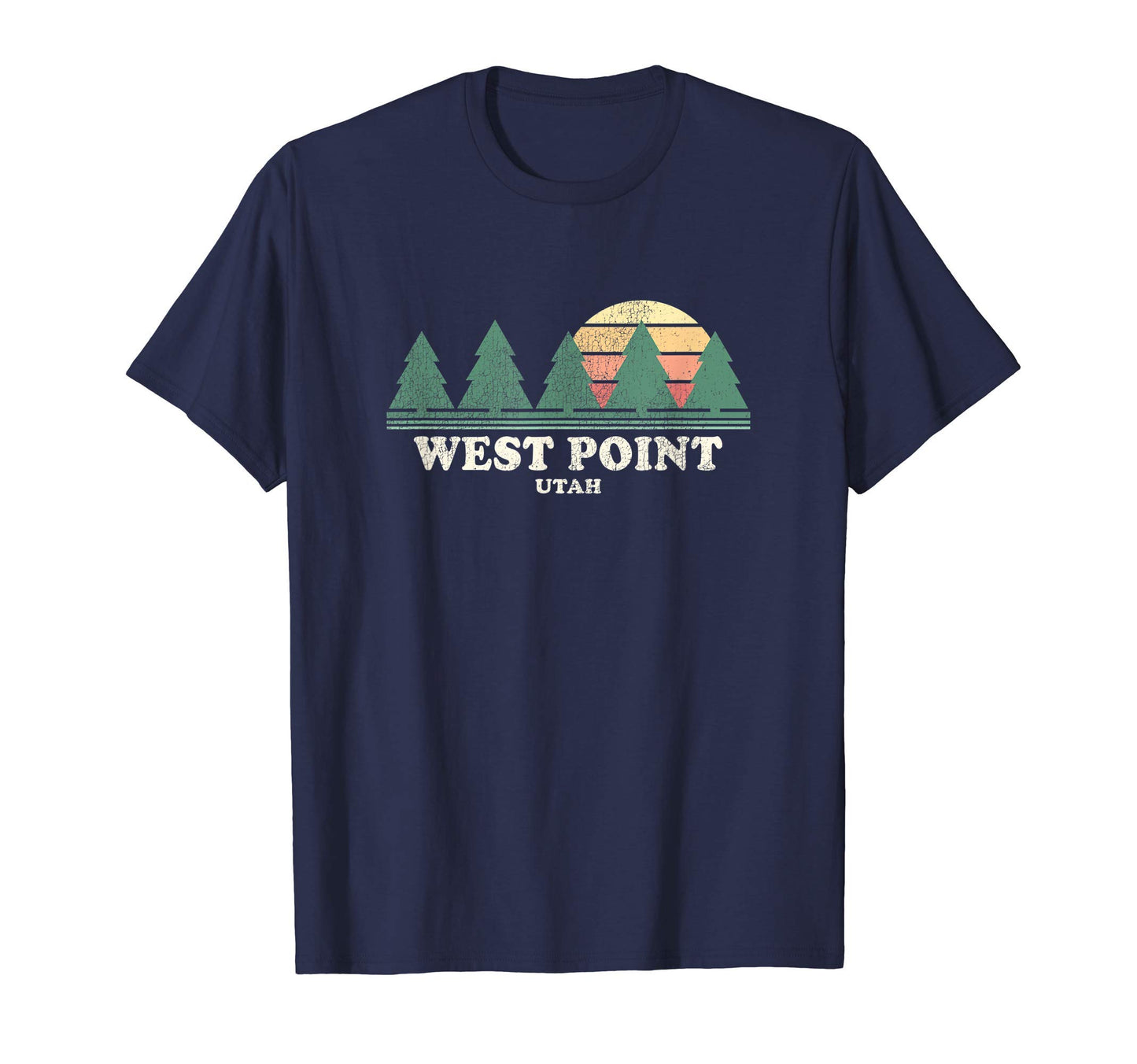 West Point Ut Throwback 70S T-Shirt - Graphic Print for Adults - T-Shirt, Sweatshirt, Hoodie