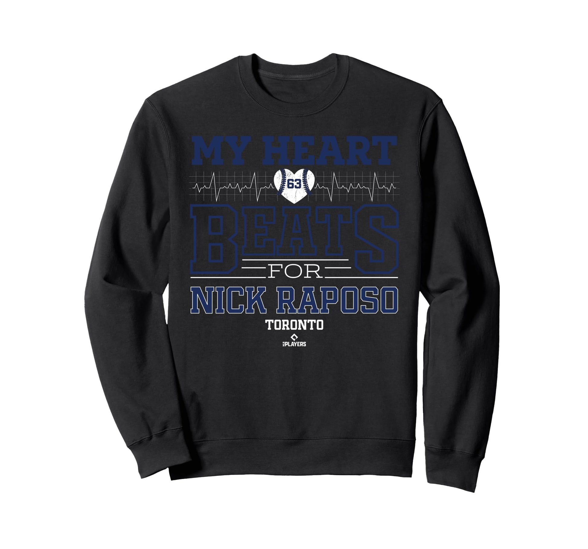 My Heart Beats Nick Raposo Toronto Sweatshirt - Novelty Apparel Unisex - T-Shirt, Sweatshirt, Hoodie